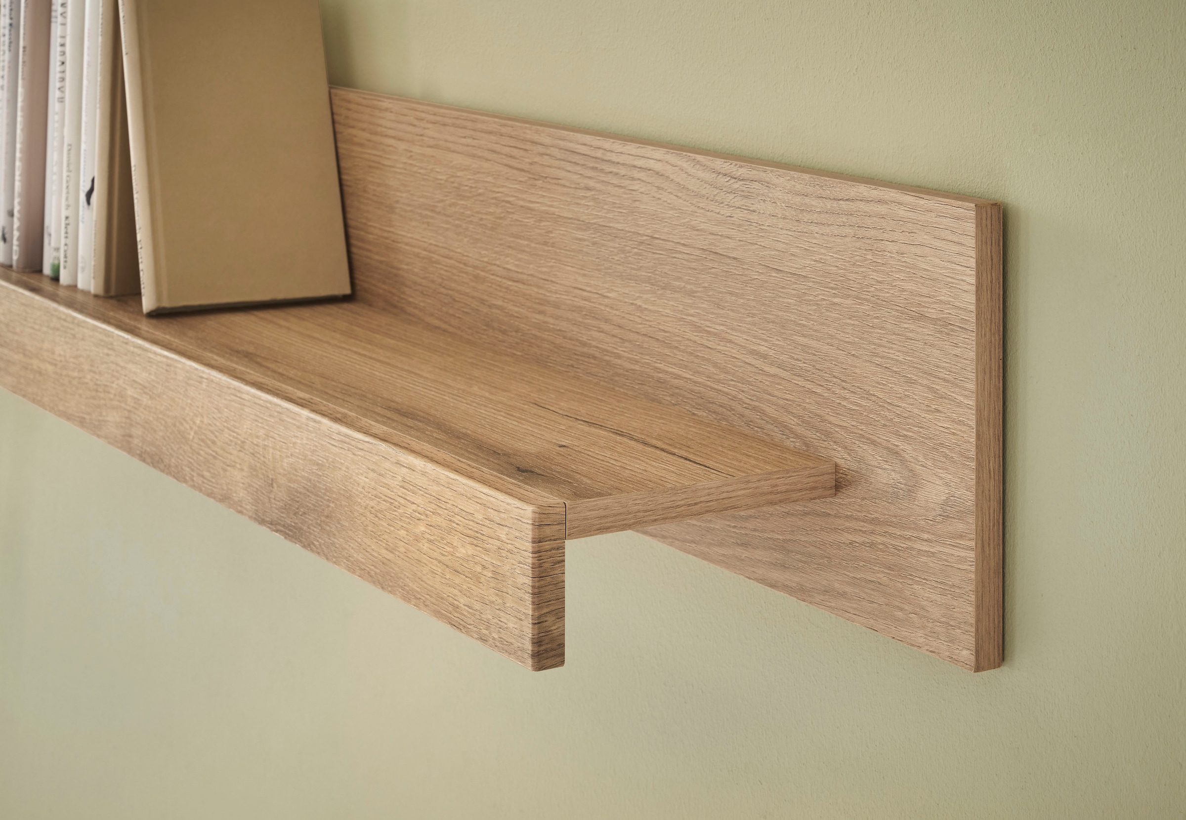 INOSIGN Wohnwand »Cantara, moderne Anbauwand, Wohnzimmer-Set, in Eiche Evoke oder Weiß«, (Set), enthält zwei Vitrinen, ein Sideboard und ein Wandboard