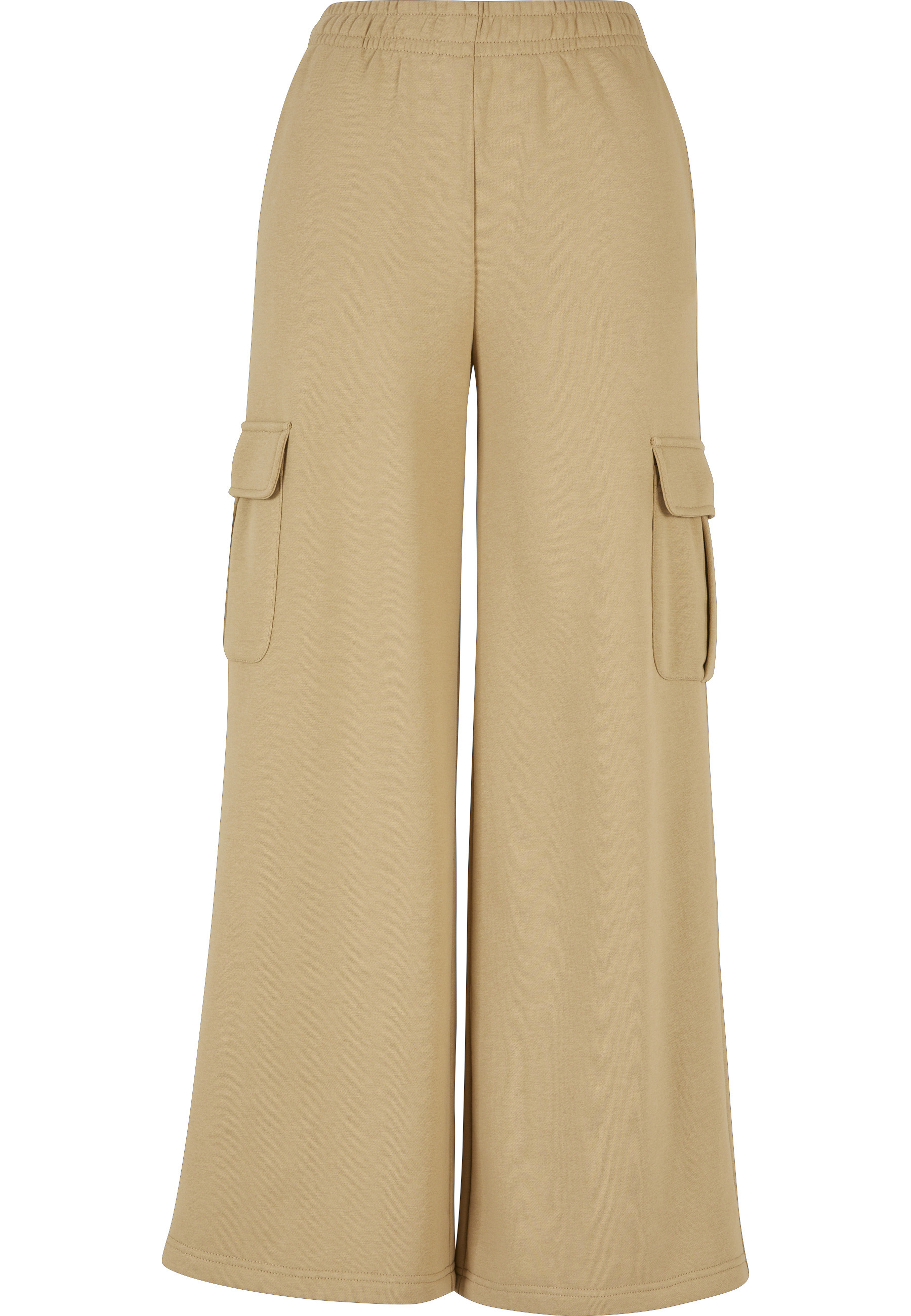 URBAN CLASSICS Sweathose "Urban Classics Damen Ladies Highwaist Wide Leg Cargo Terry Pants"