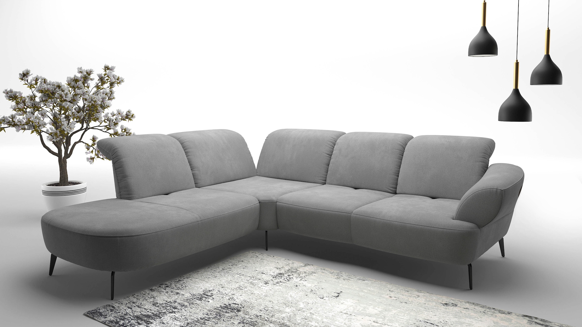 sit&more Ecksofa "Dance, L-Form, inkl. Sitztiefenverstellung" inkl. Click&S günstig online kaufen