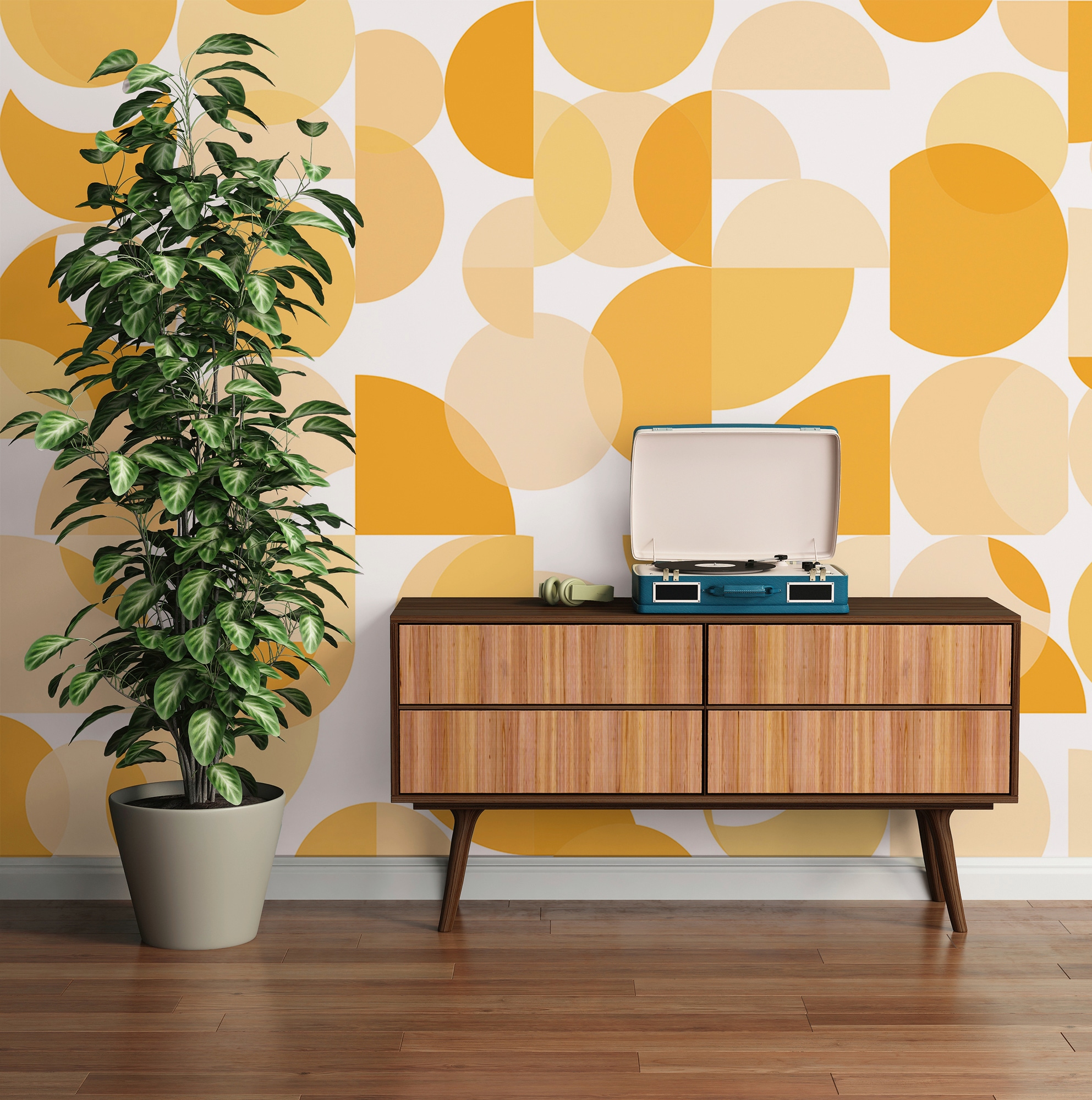 Architects Paper Fototapete »Atelier 47 Coloured Circles 1«, geometrisch, Vlies, Wand, Schräge, Decke