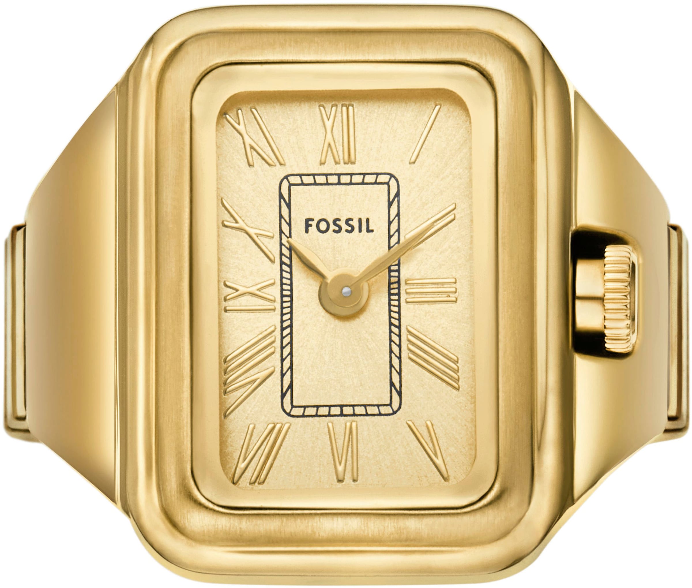 Fossil Uhrenring »RAQUEL WATCH RING«, Quarzuhr, Damenuhr, analog