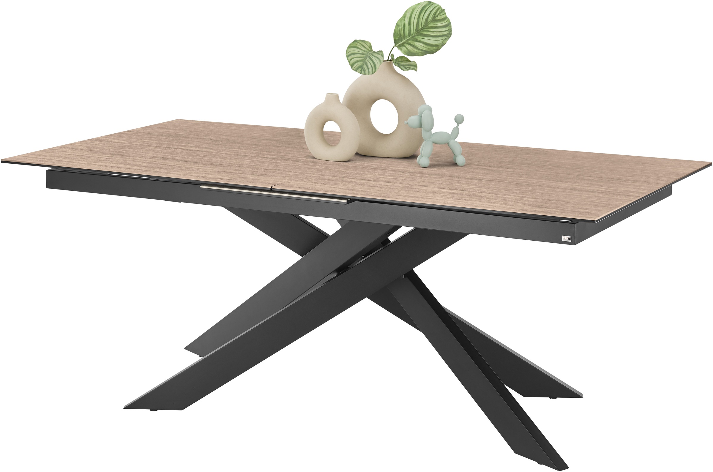 set one by Musterring Esstisch "Baltimore" Platte aus Glas-Keramik, auszieh günstig online kaufen