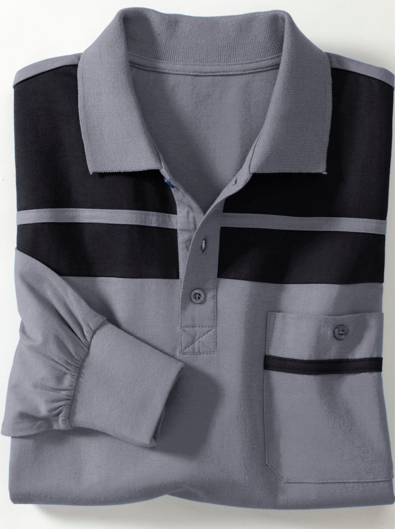 Classic Langarm-Poloshirt "Poloshirt" 1 Stk. günstig online kaufen