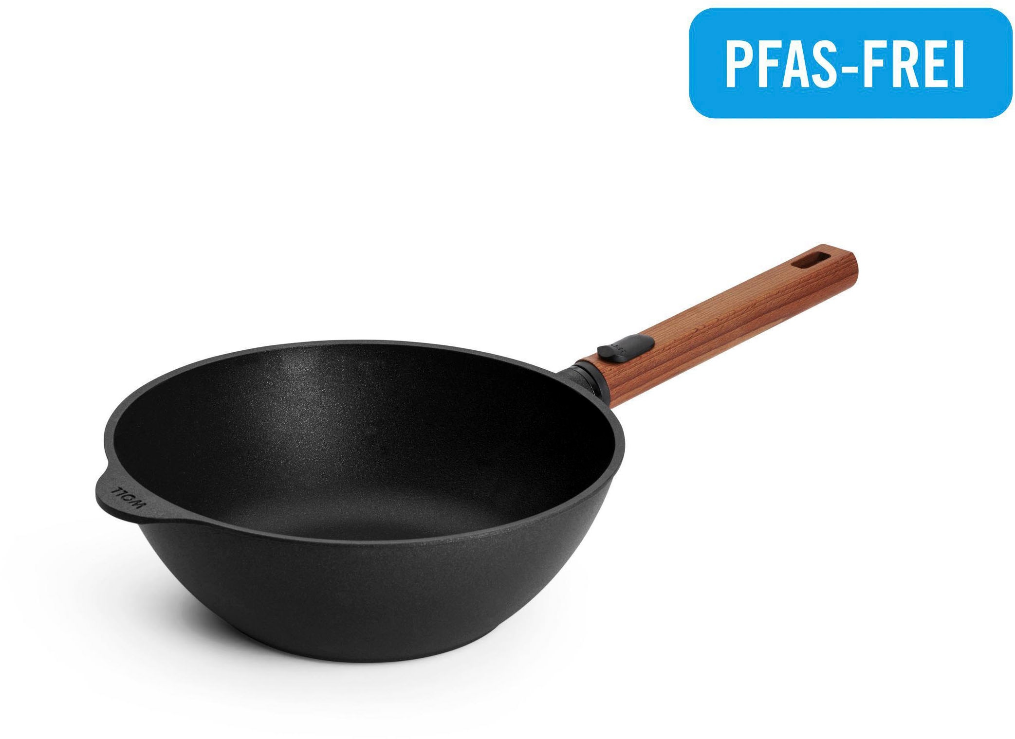 WOLL Wok "MADE IN GERMANY - Eco Logic QXR Guss-Wok- und Rührpfanne" Aluminiumguss 1 Stk. tlg. Diamond-QXR - Beschichtung
