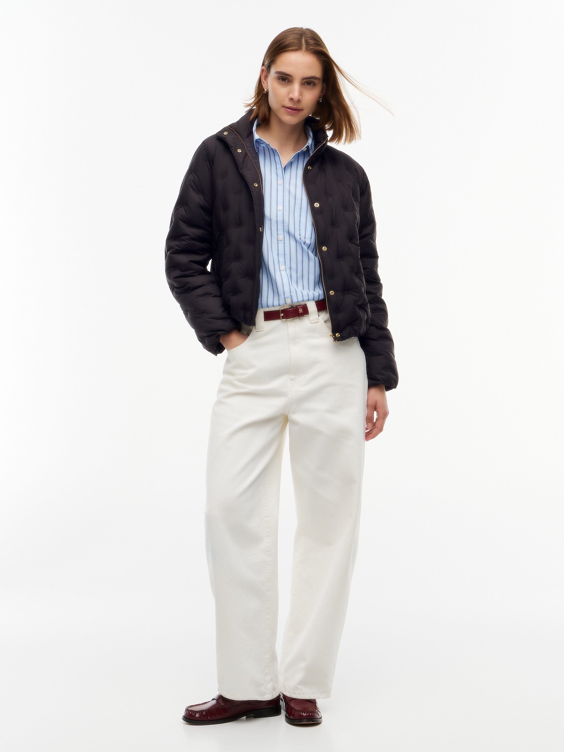 Tommy Hilfiger Steppjacke »LW DOWN FLAG QUILT JACKET« Kunstfaser