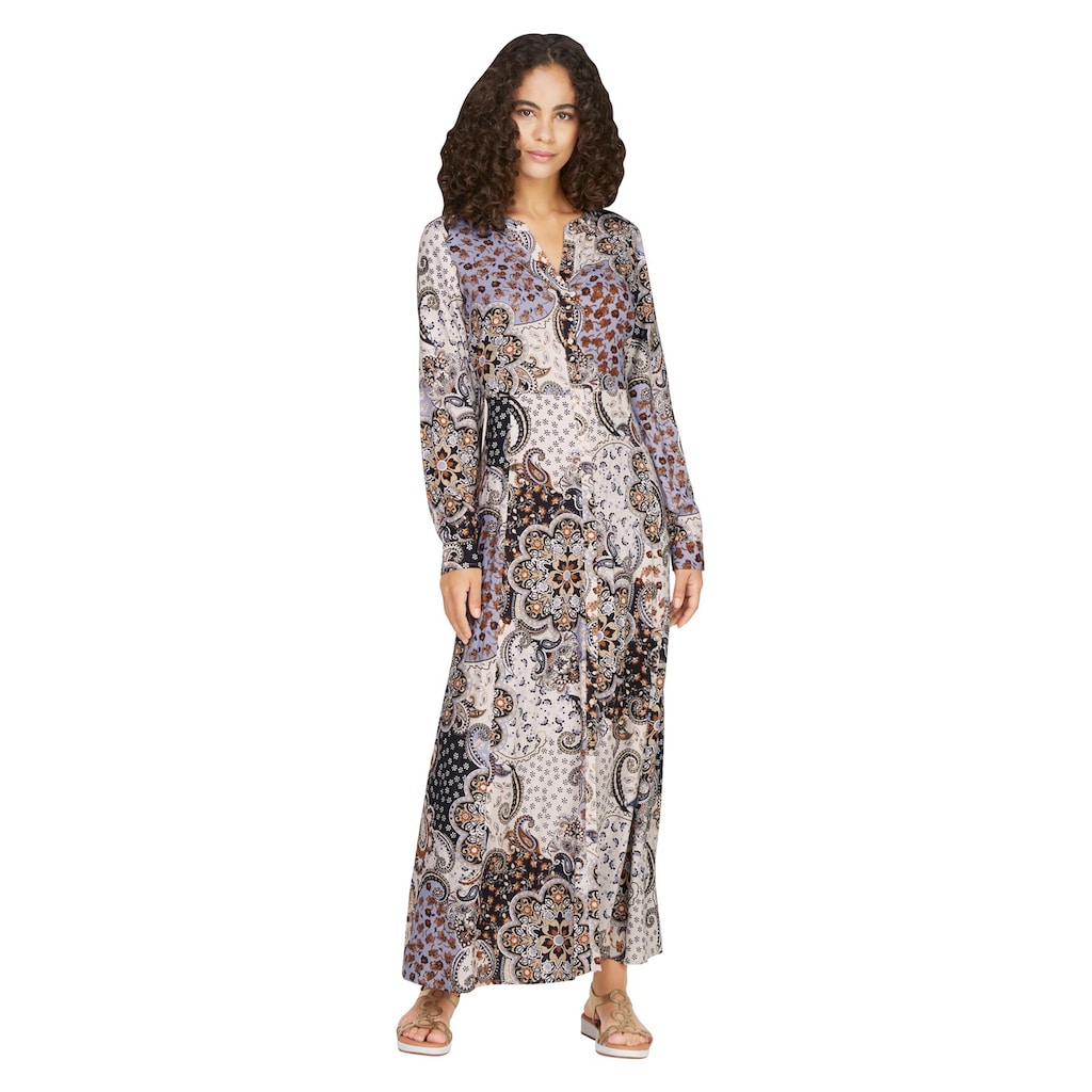 Damenmode Kleider LINEA TESINI by Heine Druckkleid »Druck-Kleid« champagner-bedruckt Damenmode Kleider LINEA TESINI by Heine Druckkleid »Druck-Kleid« champagner-bedruckt