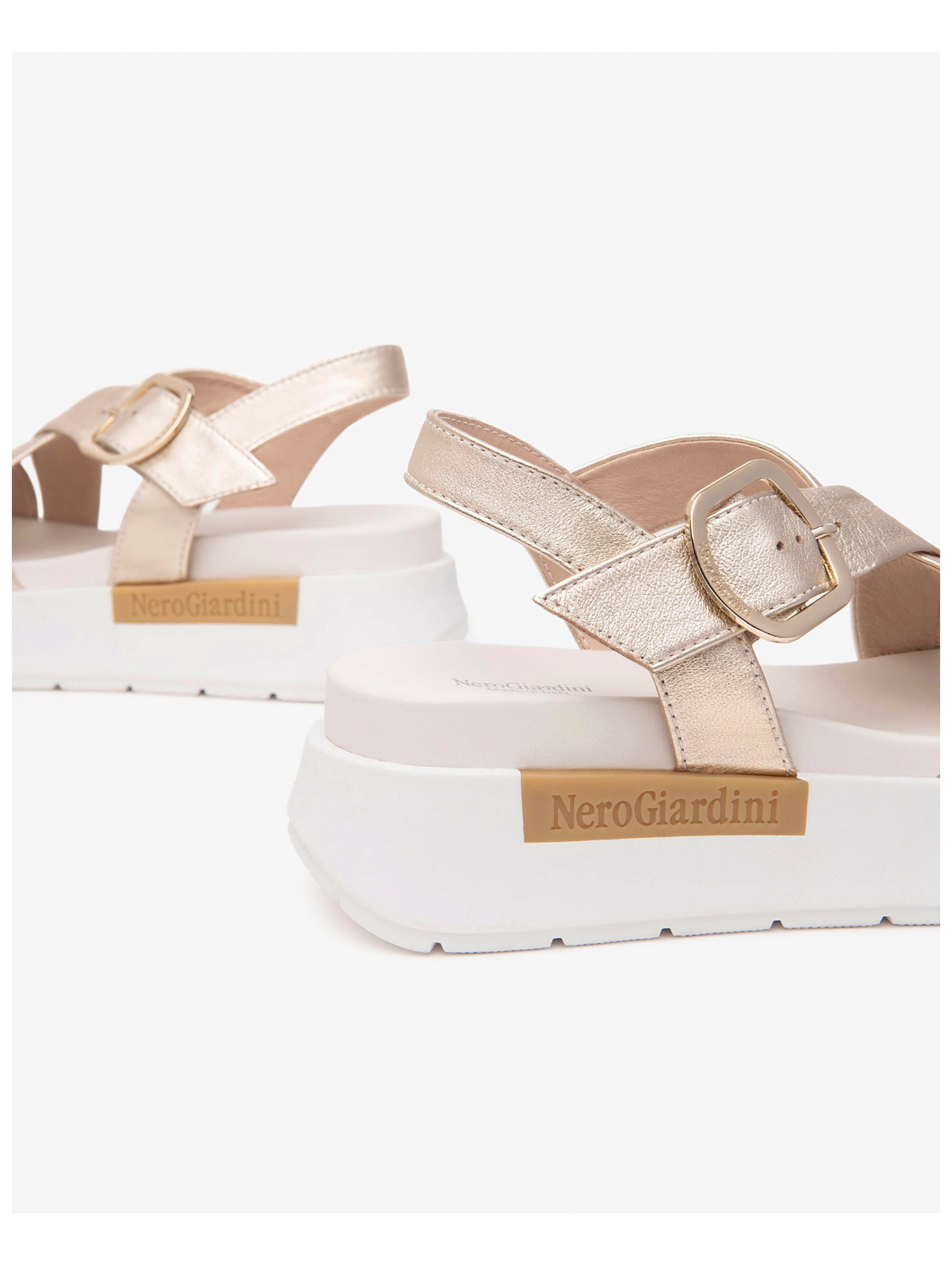 Nero Giardini Plateausandaletten »Nero Giardini Sandalen Leder«