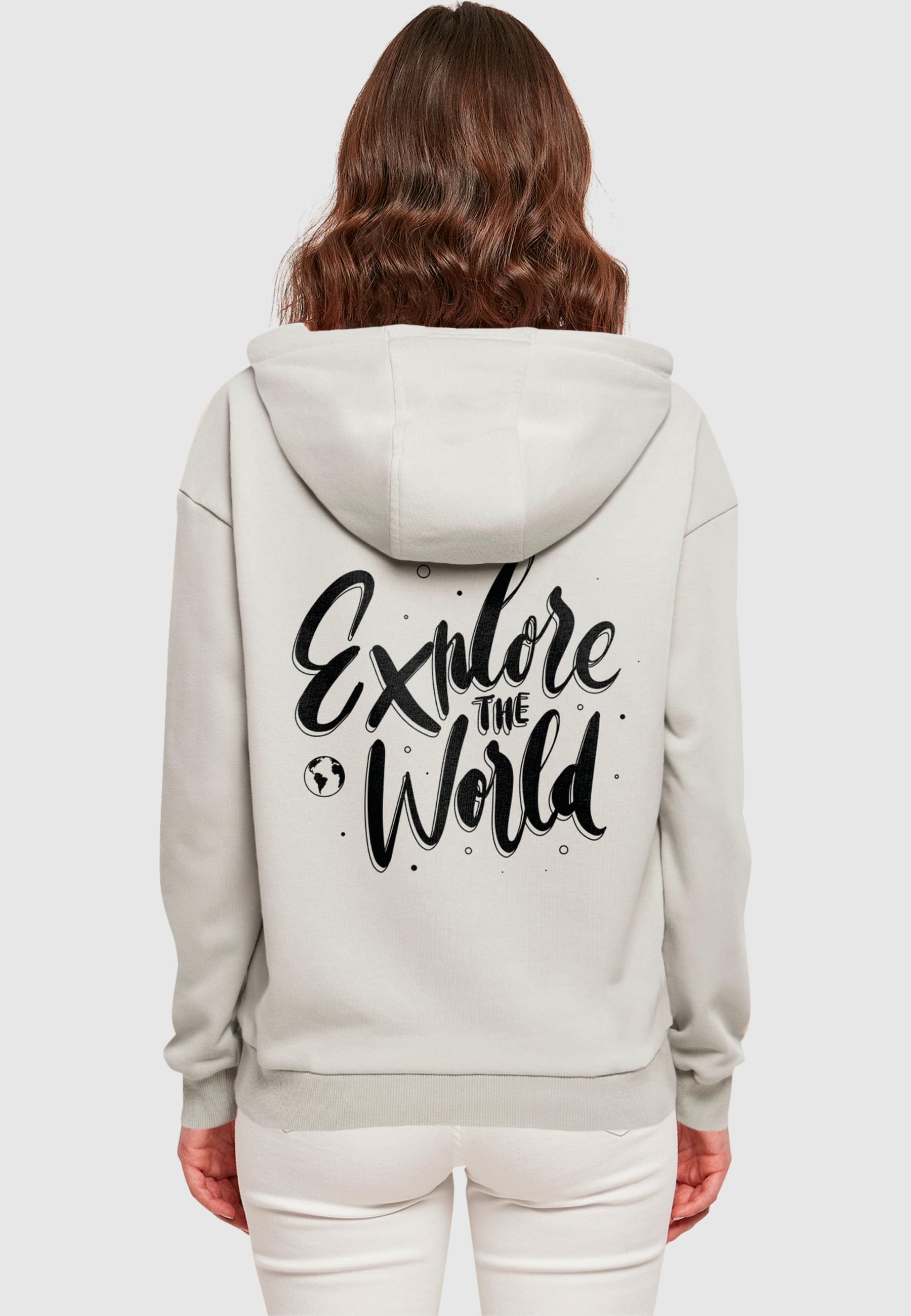 Merchcode Kapuzenpullover »Merchcode Ladies Wording - Explore The World Everyday Hoody« 1 Stk. tlg.