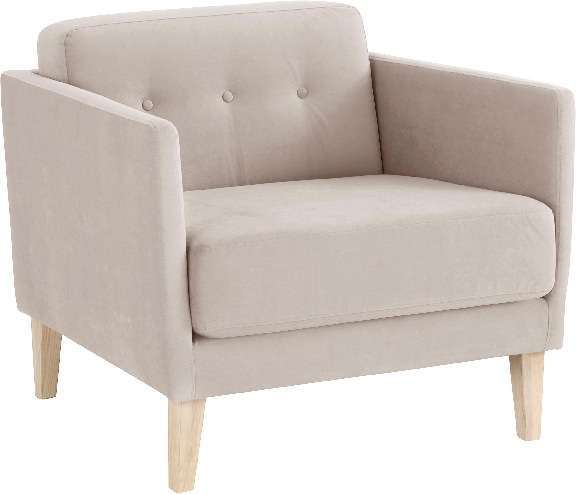 andas Sessel »Raadal«, in skandinavischer Optik, mit Knopfheftung, Design by Morten Georgsen