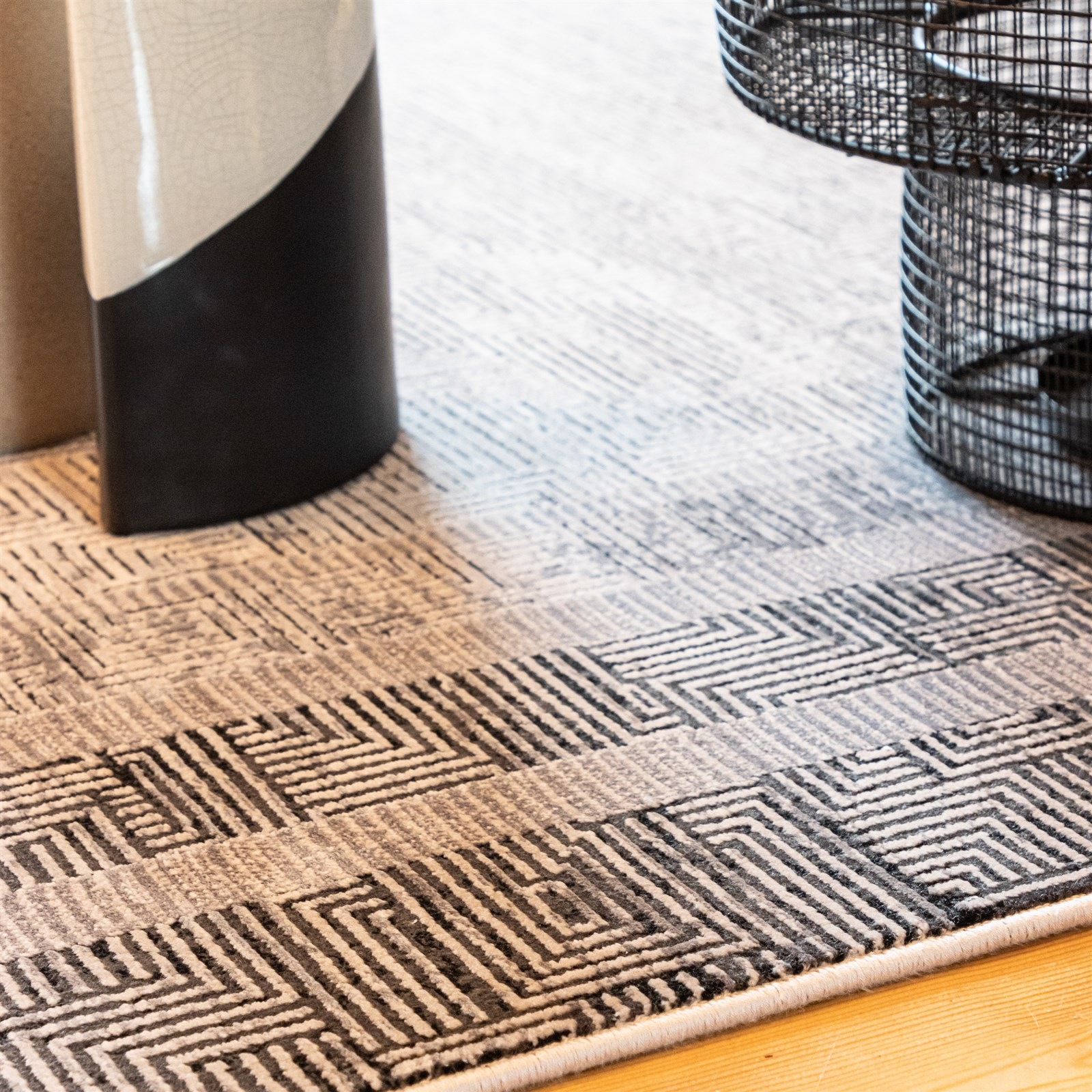 Thumbnail - Kayoom Teppich "Elles 212" rechteckig 9 mm Höhe Kurzflor, Wohnzimmer