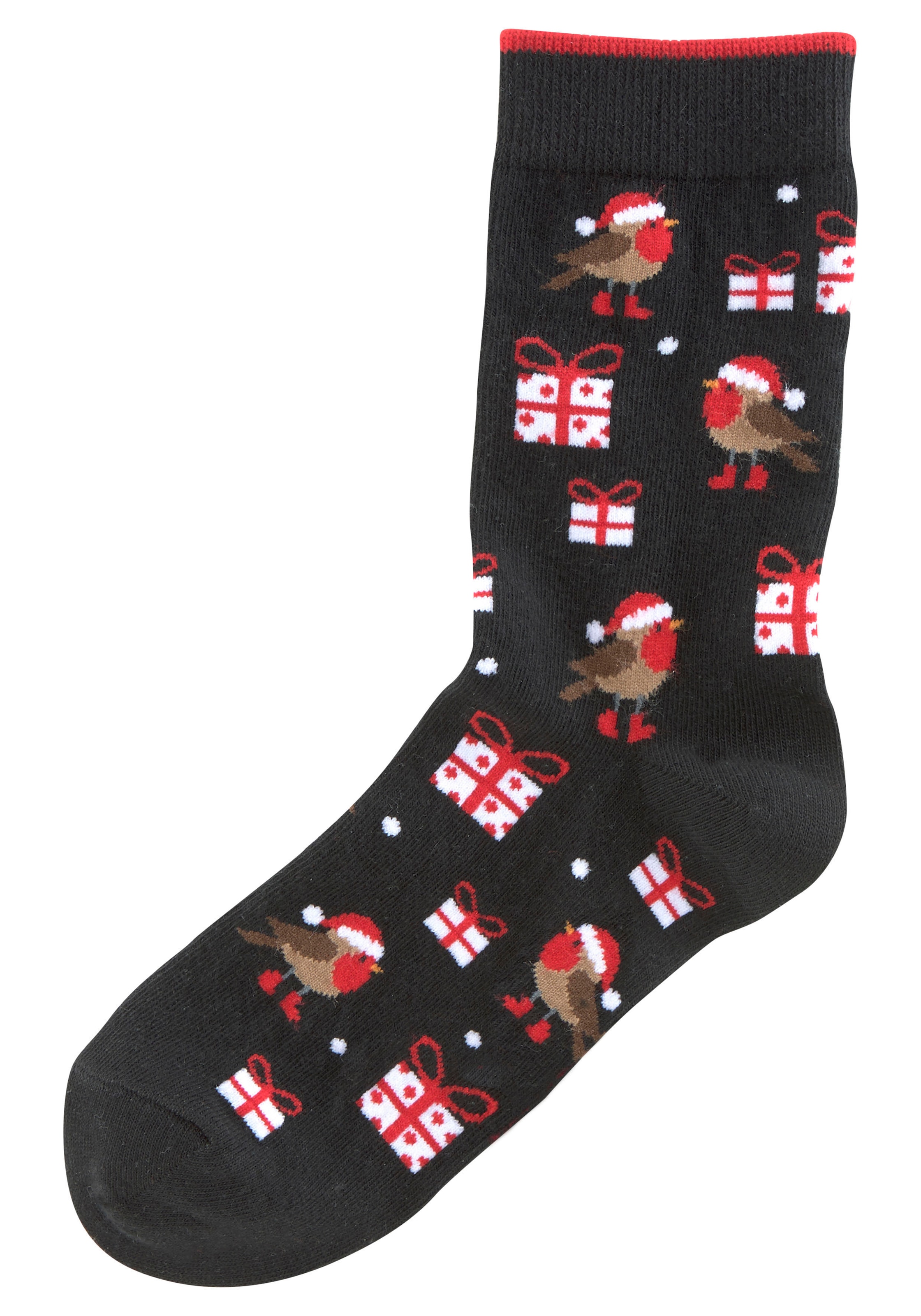 H.I.S Socken, (Packung, 3 Paar), mit lustigen Weihnachtsmotiven