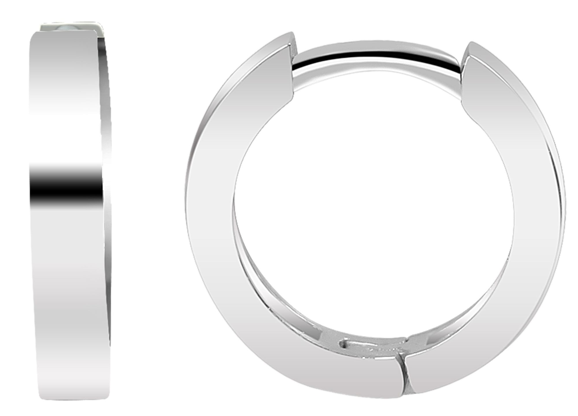 Adelia´s Klappcreolen »Damen Ohrringe – Klappcreole aus 925 Silber« Geschenkidee: zeitlos und vielseitig