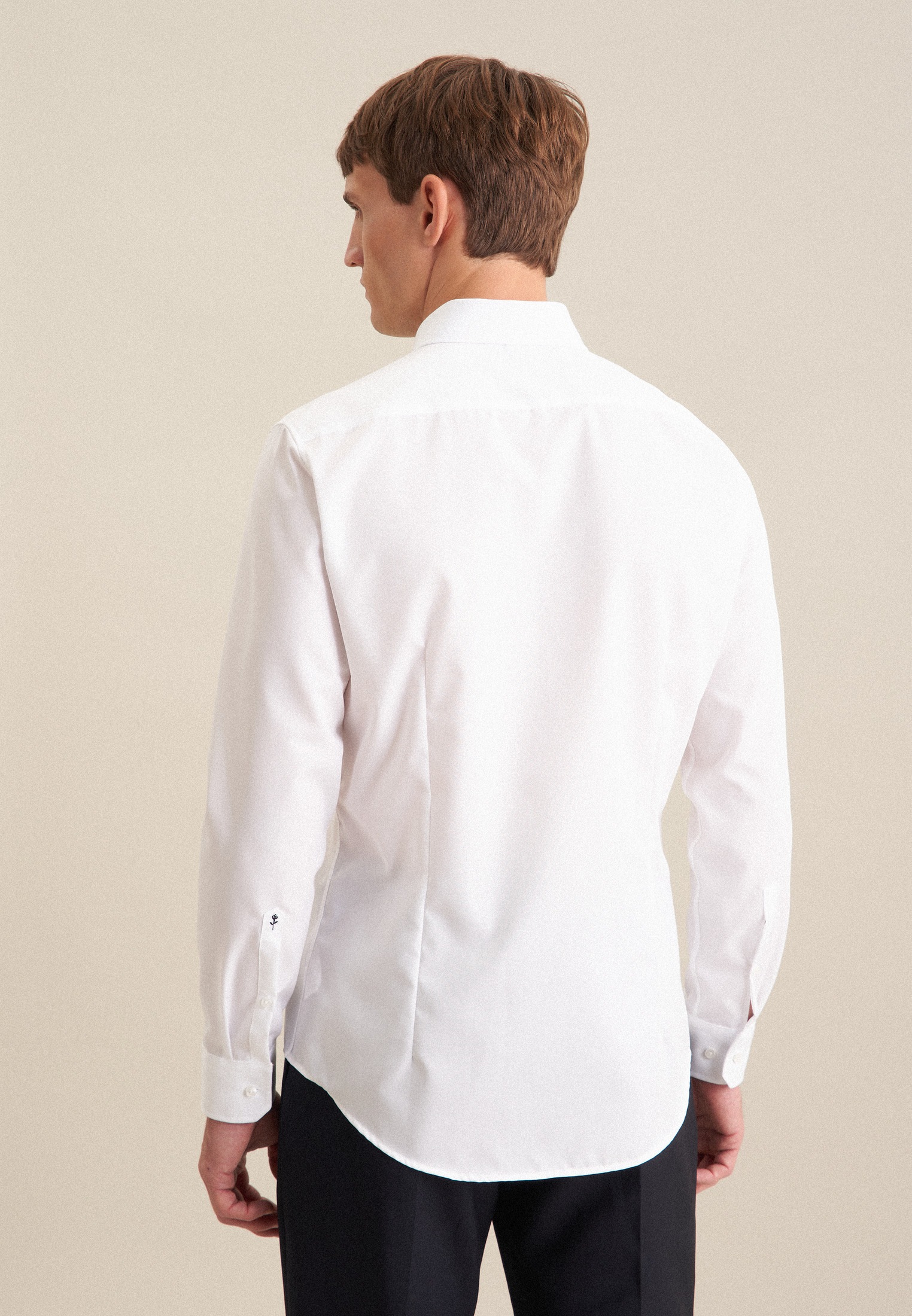 seidensticker Businesshemd "Shaped", Shaped Langarm Button-Down-Kragen Uni günstig online kaufen