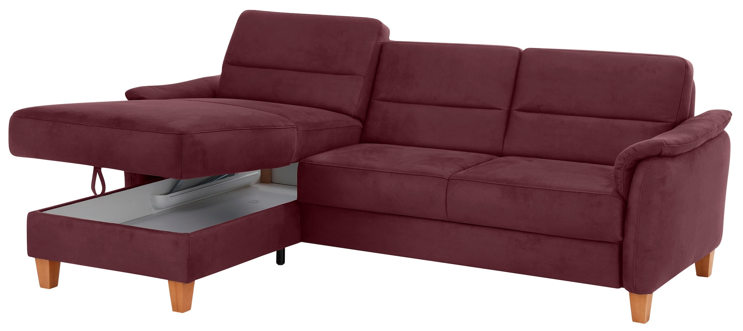 Home affaire Ecksofa »Palmera L-Form«, Federkern, wahlweise mit Bettfunktion und mit/ohne Bettkasten