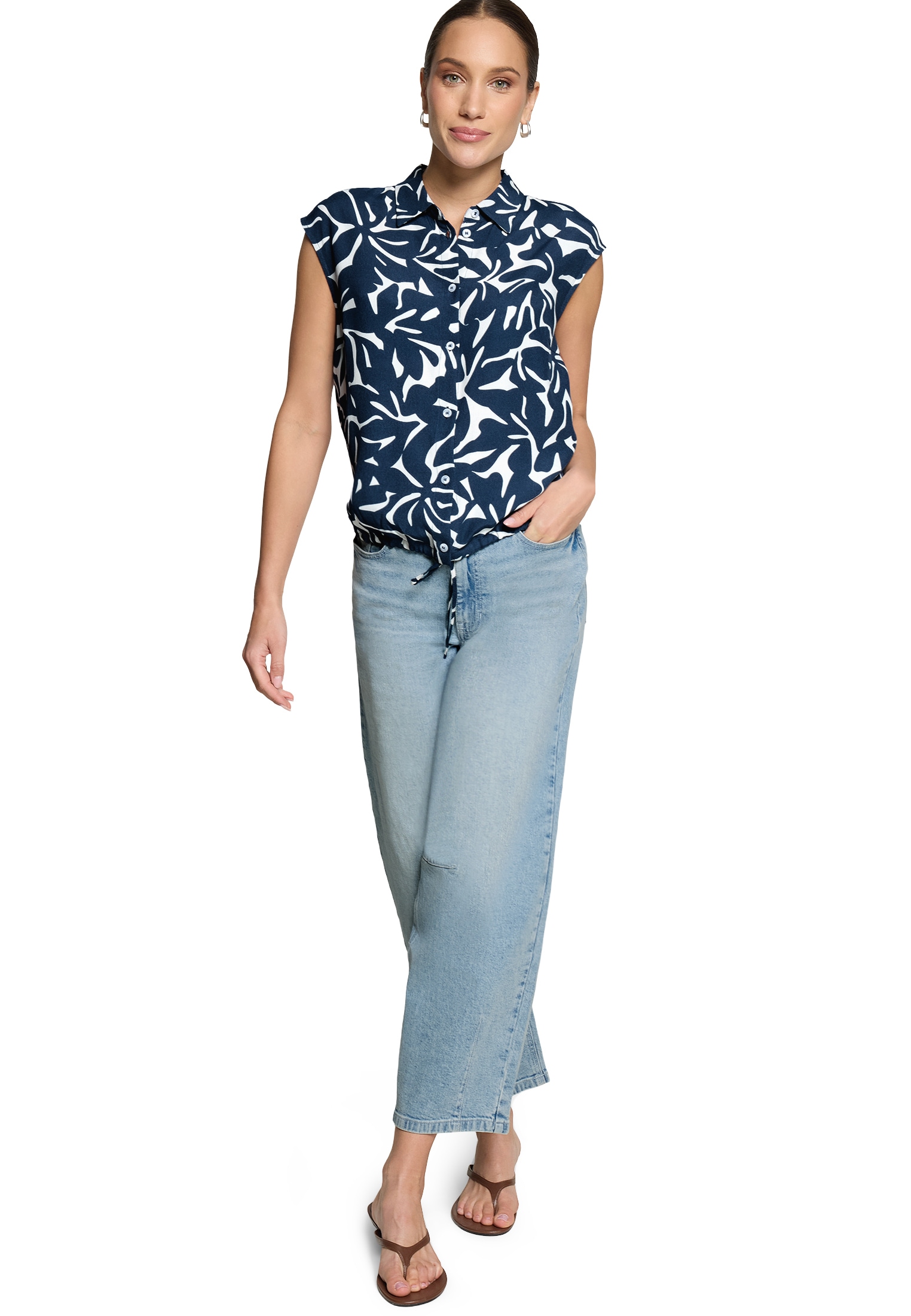 Zero Hemdbluse »Damen mit Tunnelzug«