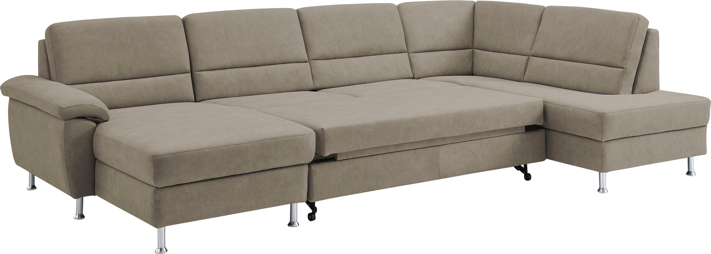 CALIZZA INTERIORS Wohnlandschaft »Onyx U-Form«, (3 St.), wahlweise mit Bettfunktion und Bettkasten