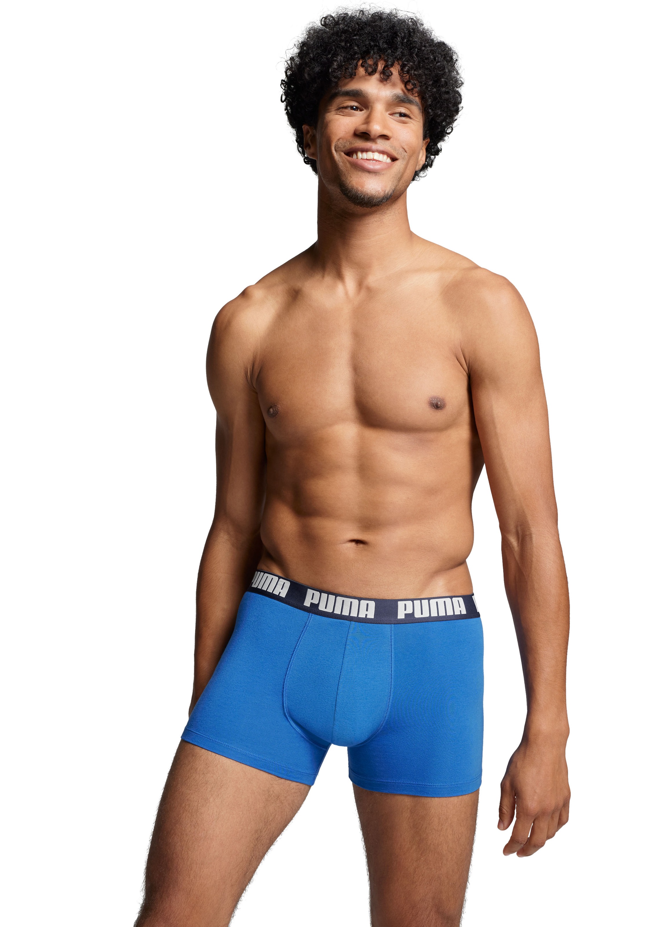 PUMA Boxershorts »PUMA MEN EVERYDAY BOXER 6P ECOM«, (6er Pack), Elastischer Logobund, Stretchmaterial, ohne Eingriff