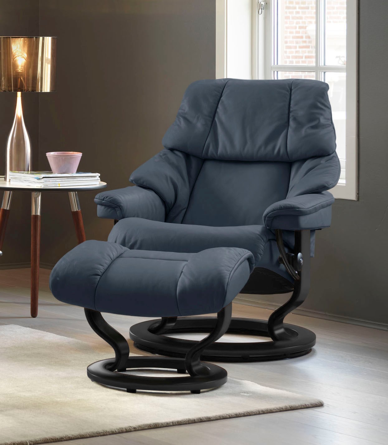 Stressless® Relaxsessel »Reno«, mit Classic Base, Größe S, M & L, Gestell Schwarz