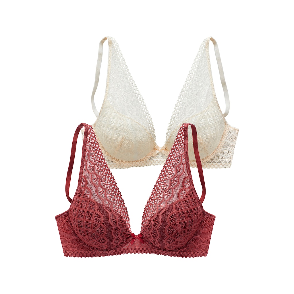 petite fleur Push-up-BH, (Packung, 2 Stück)