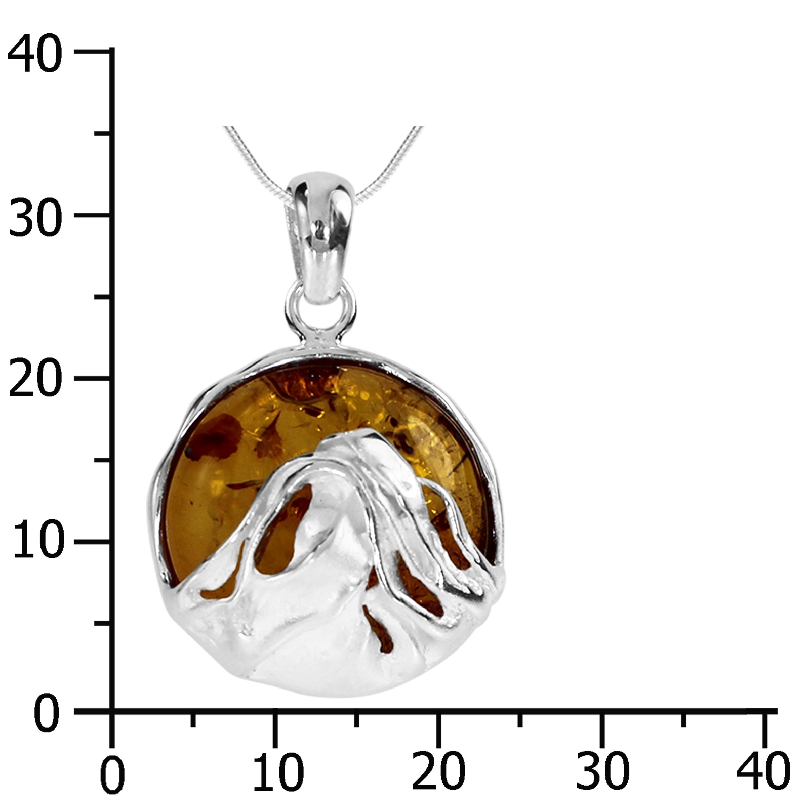 OSTSEE-SCHMUCK Kette mit Anhänger »Ostsee-Schmuck Kette mit Anhänger Anngret«, (2 tlg.)