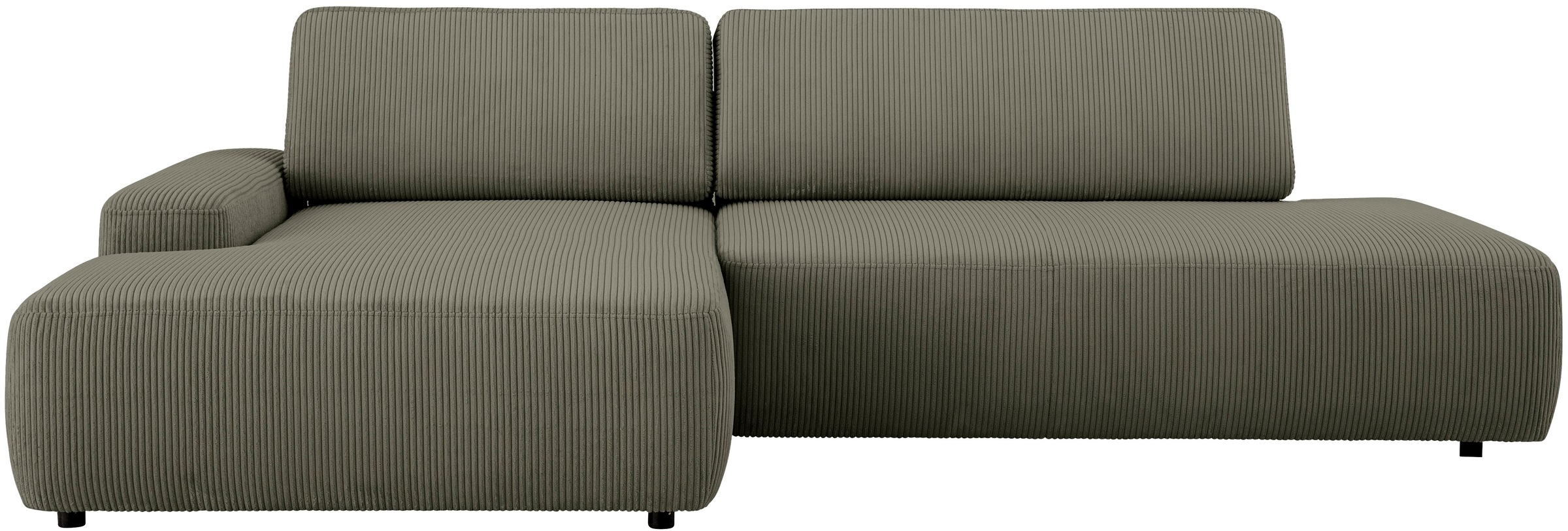 Home affaire Ecksofa "TORGE, Schlafsofa Cord, Samtvelours u. Strukur fein, günstig online kaufen