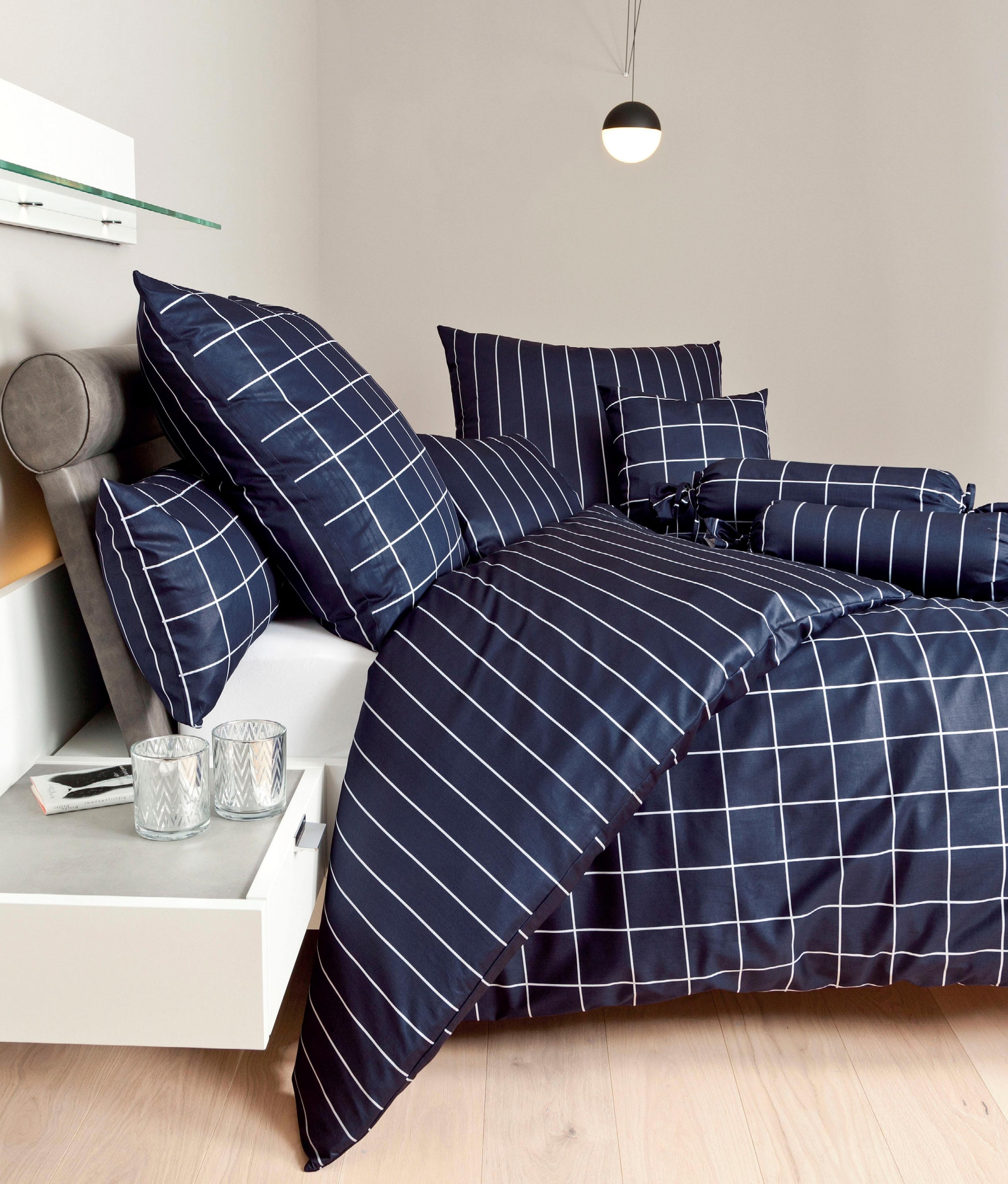 Janine Wendebettwäsche "modernclassic 39025" 2 Stk. mit Reißverschluss, 100 günstig online kaufen