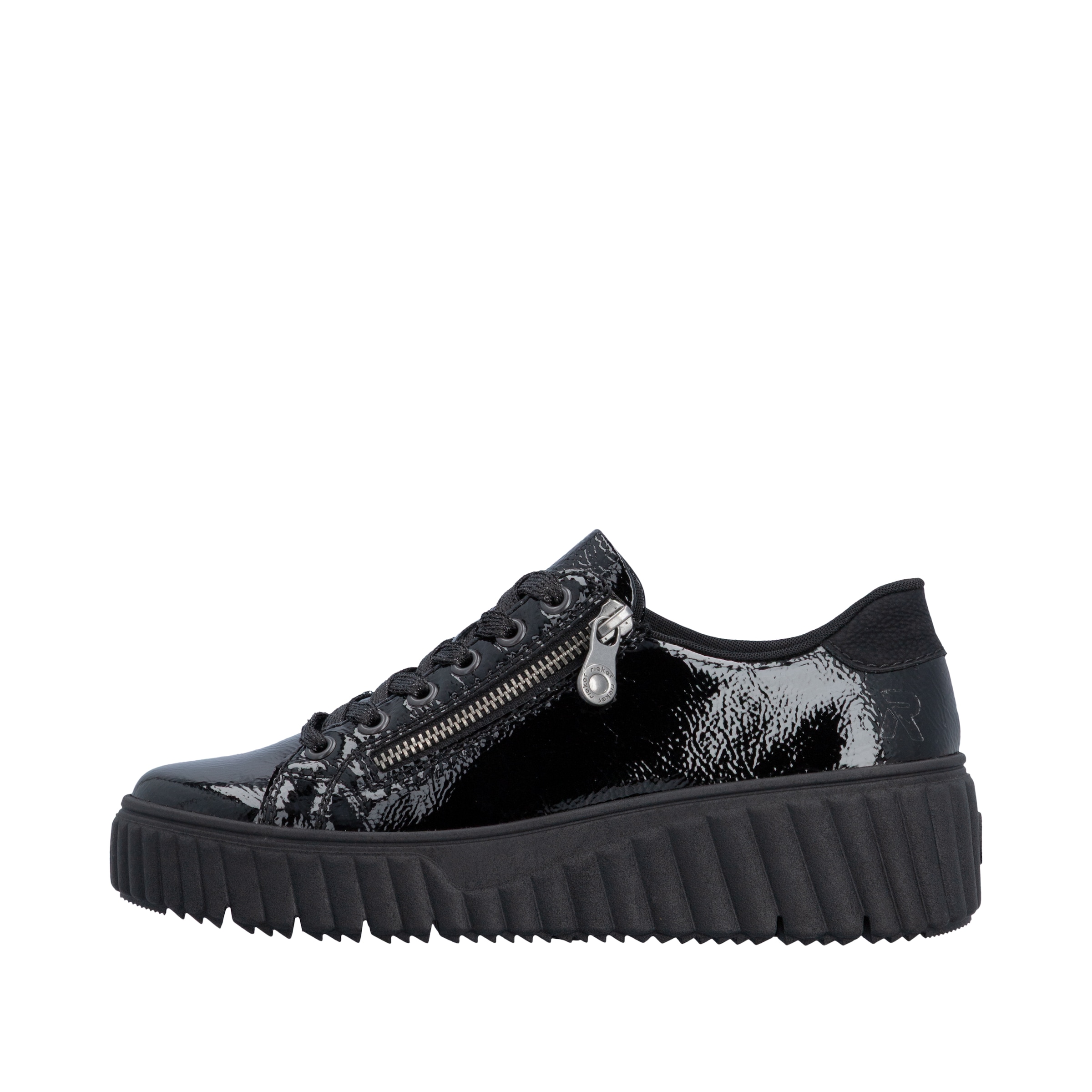 Rieker Plateausneaker  Freizeitschuh, Halbschuh, Schnürschuh mit Plateausohle