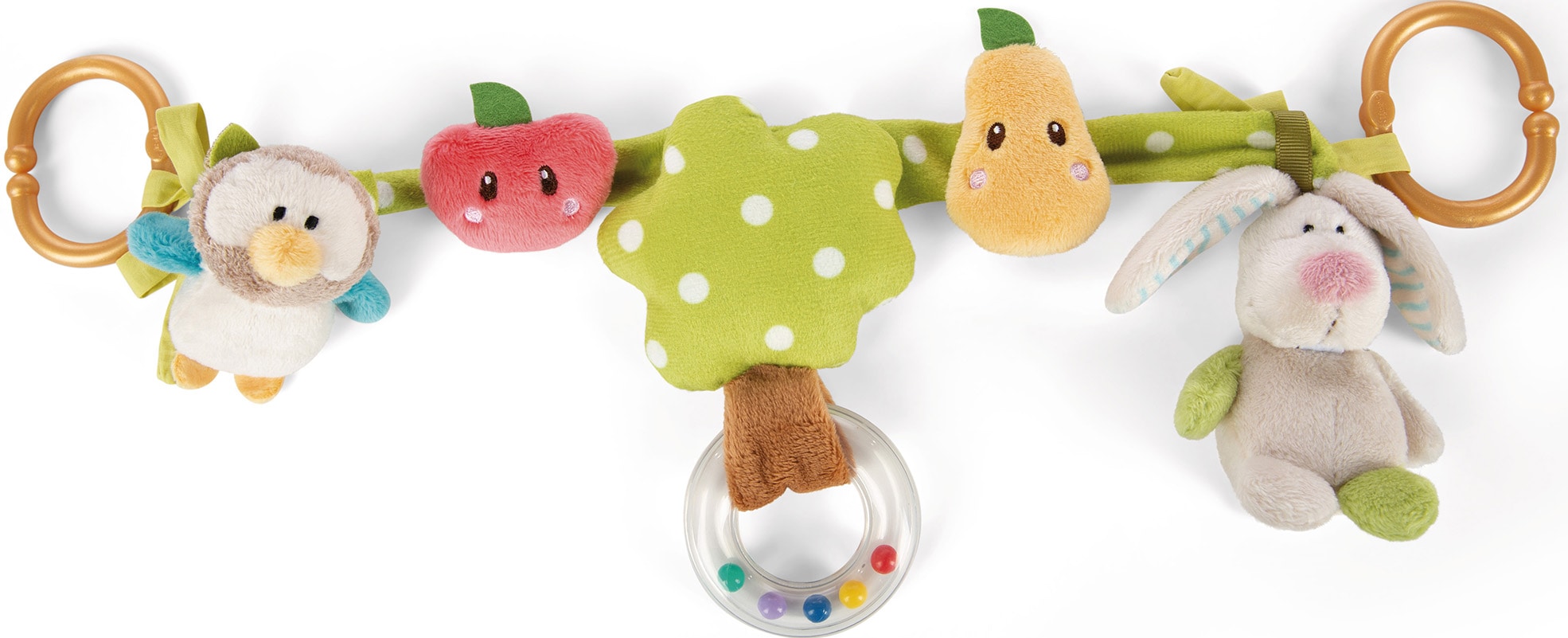 Nici Kinderwagenkette »My first NICI, Hase und Eule, 40 cm«