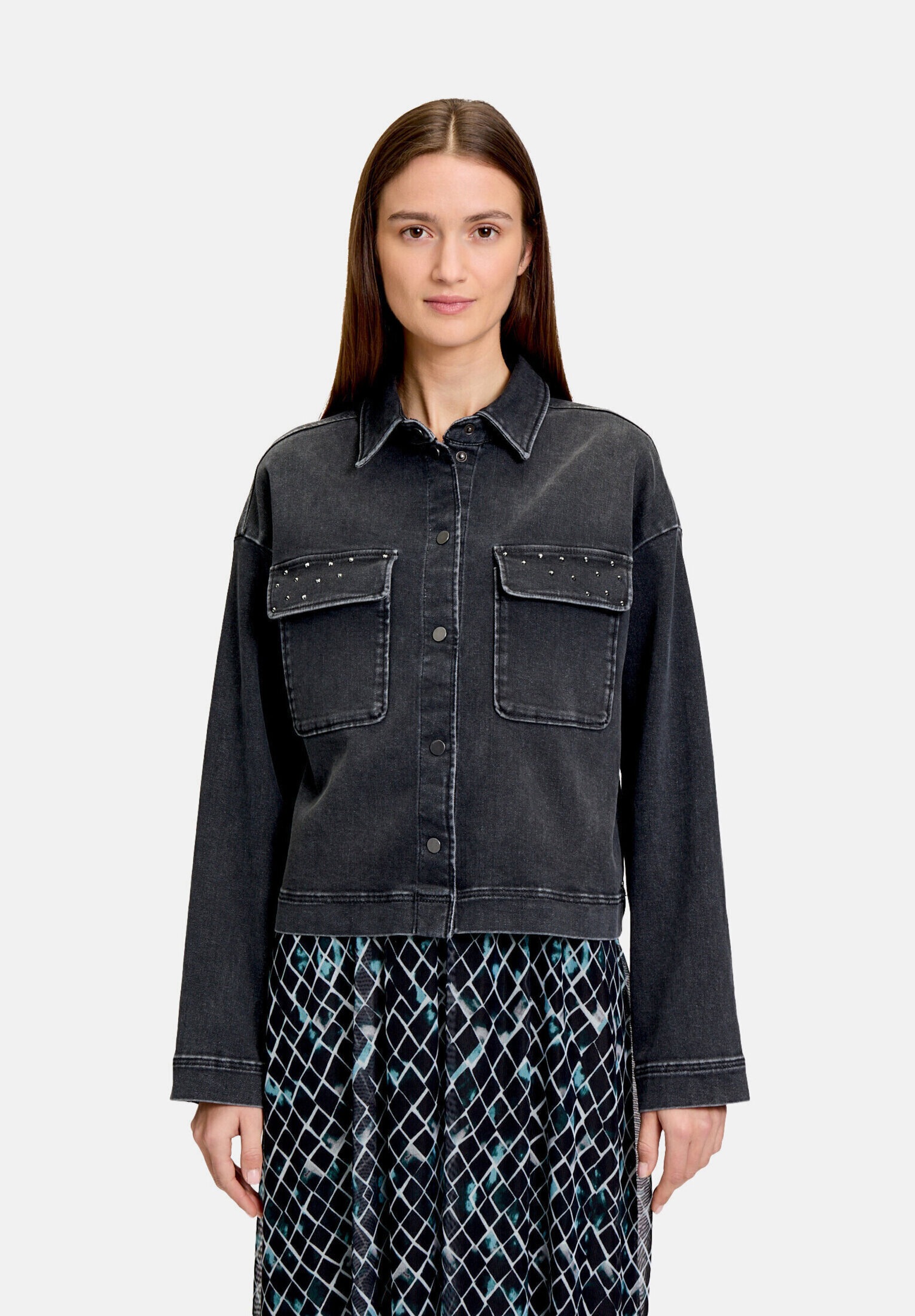 Betty&Co Jackenblazer »Damen mit aufgesetzten Taschen«
