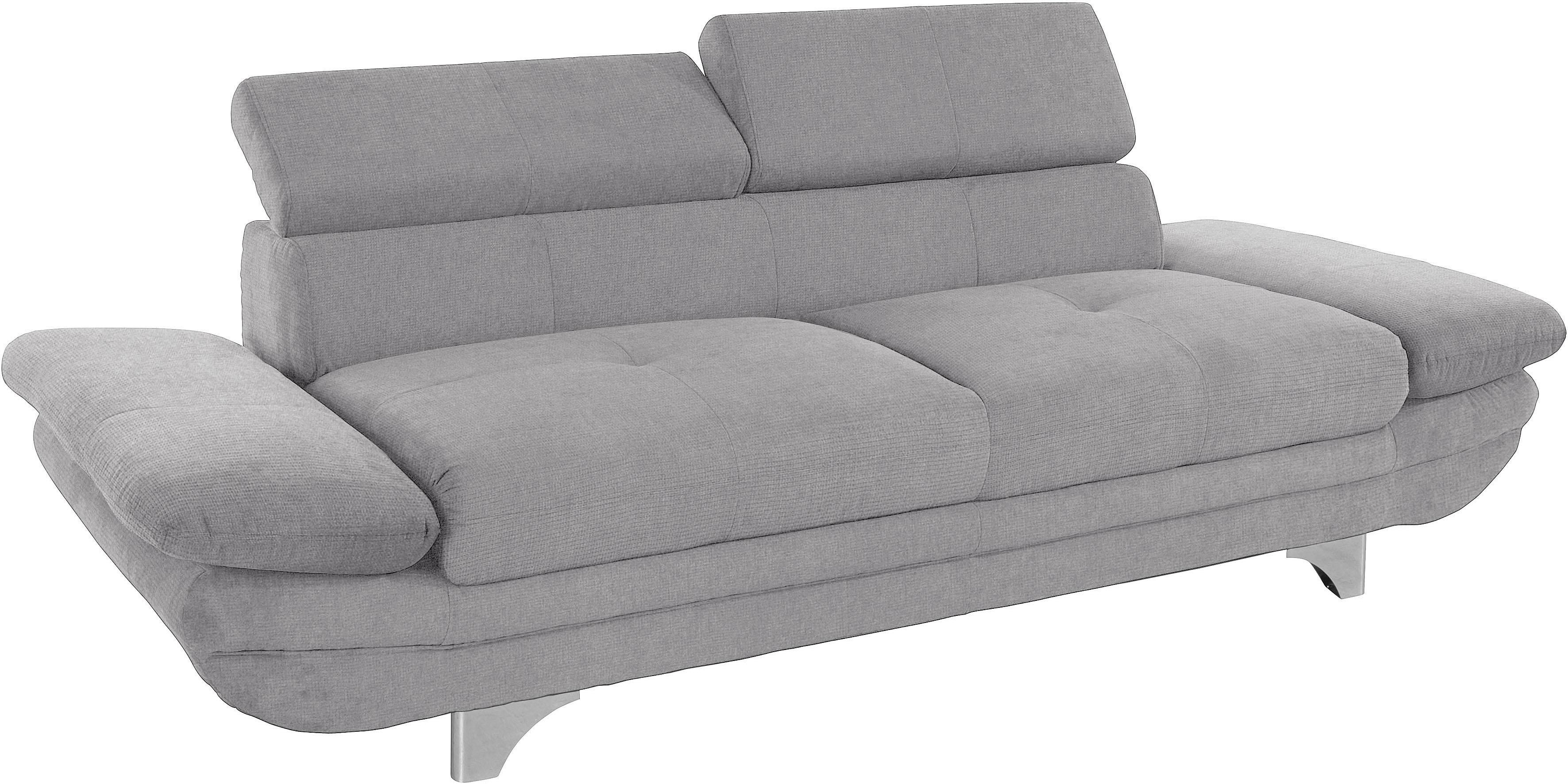 COTTA 3-Sitzer "Enterprise, B: 233cm, modernes Einzelsofa" Big-Sofa, mit Armteilverstellung & Kopfteilverstellung