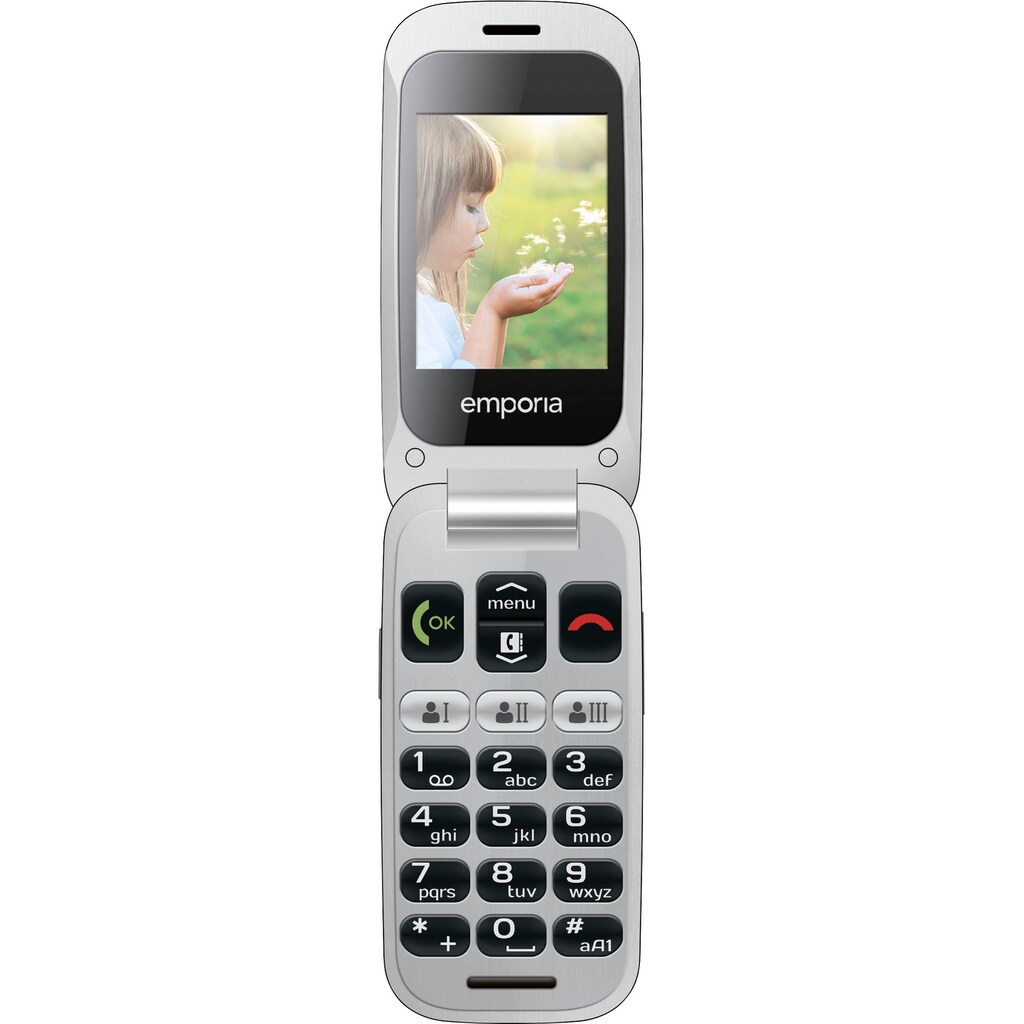 Emporia Seniorenhandy »ONE«, spacegrey/silber, 6,1 cm/2,4 Zoll, 2 MP Kamera