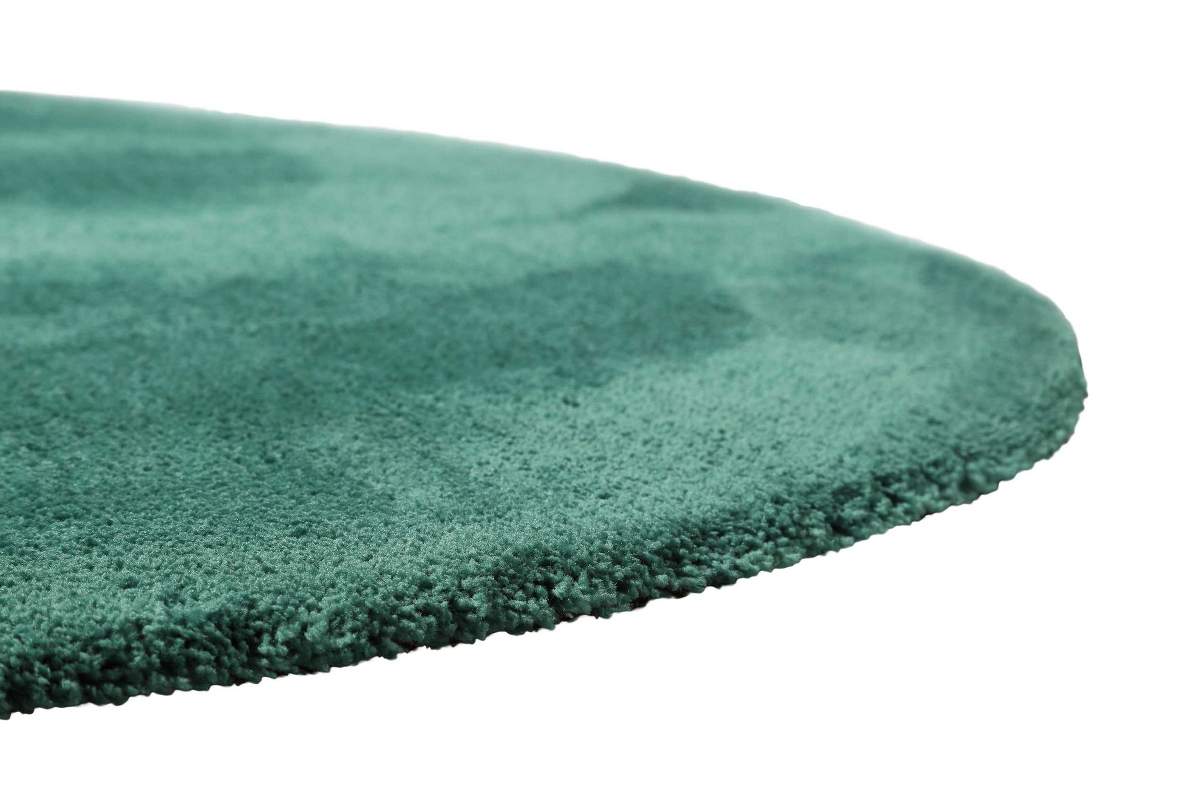 Homie Living Teppich »Pisa«, rund, 25 mm Höhe, Hochflor, Microfaser, uni, weich, Shaggy, Wohnzimmer, Schlafzimmer