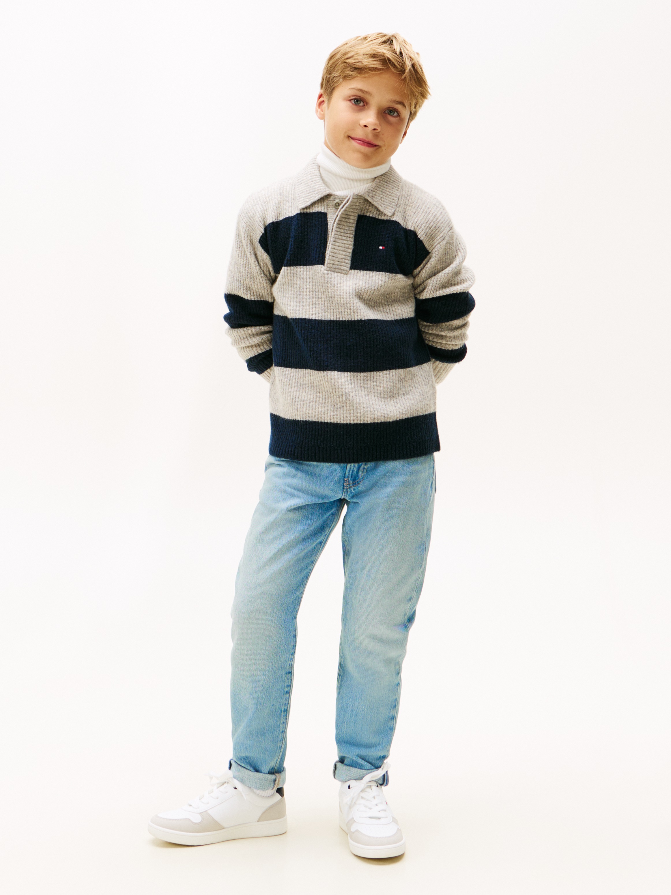 Thumbnail - Tommy Hilfiger Strickpullover Regular fit, für Kinder bis 16 Jahre