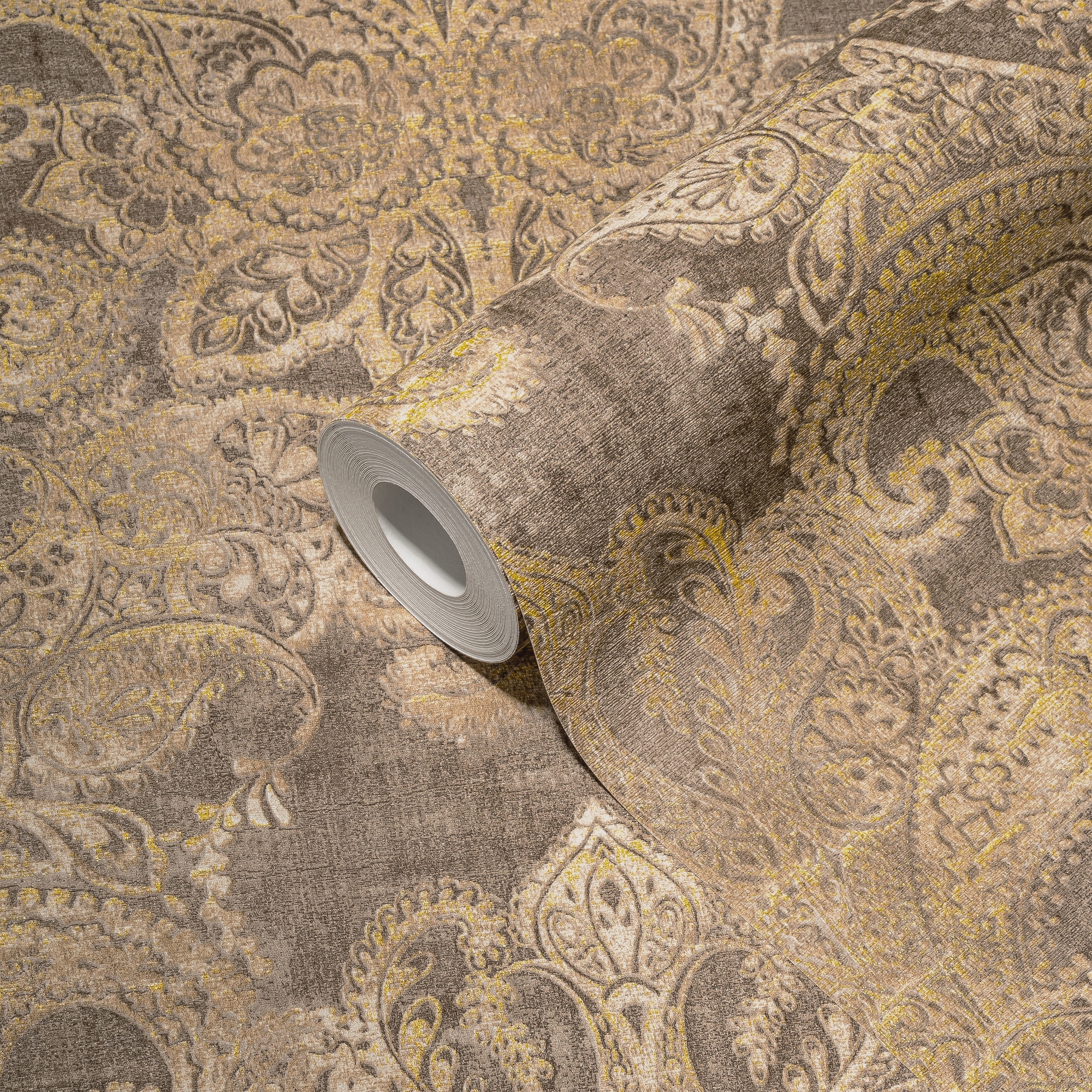 living walls Vliestapete »Metropolitan Stories. Travel Styles. Tapete mit Ornamenten«, matt-gemustert-neutral, Ornament-Tapete Klassisch Elegant Vintage-Optik Barock Tapeten modern