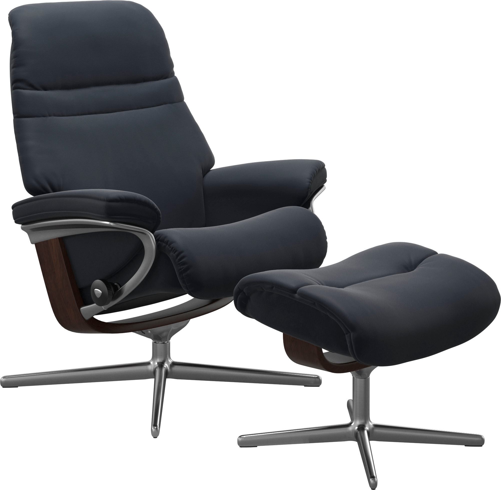 Stressless® Relaxsessel »Sunrise«, mit Cross Base, Größe S, M & L, Holzakzent Braun