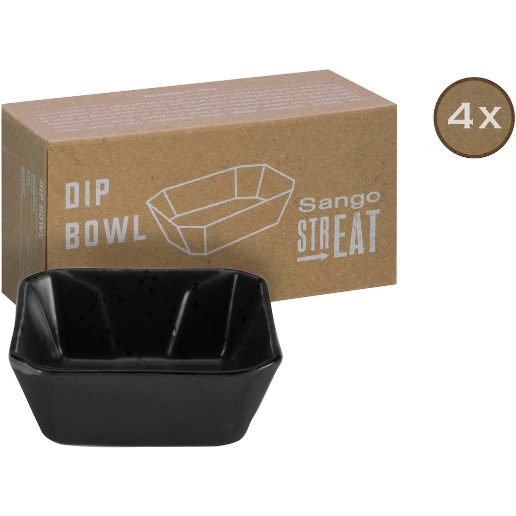 CreaTable Servierschale »Dip Bowl«, 4 tlg., aus Steinzeug