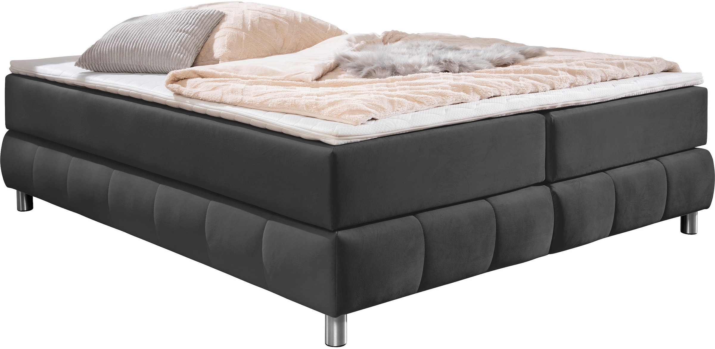Home affaire Boxspringbett "Salo" Ohne Kopfteil, inkl. Topper, auch in Über günstig online kaufen