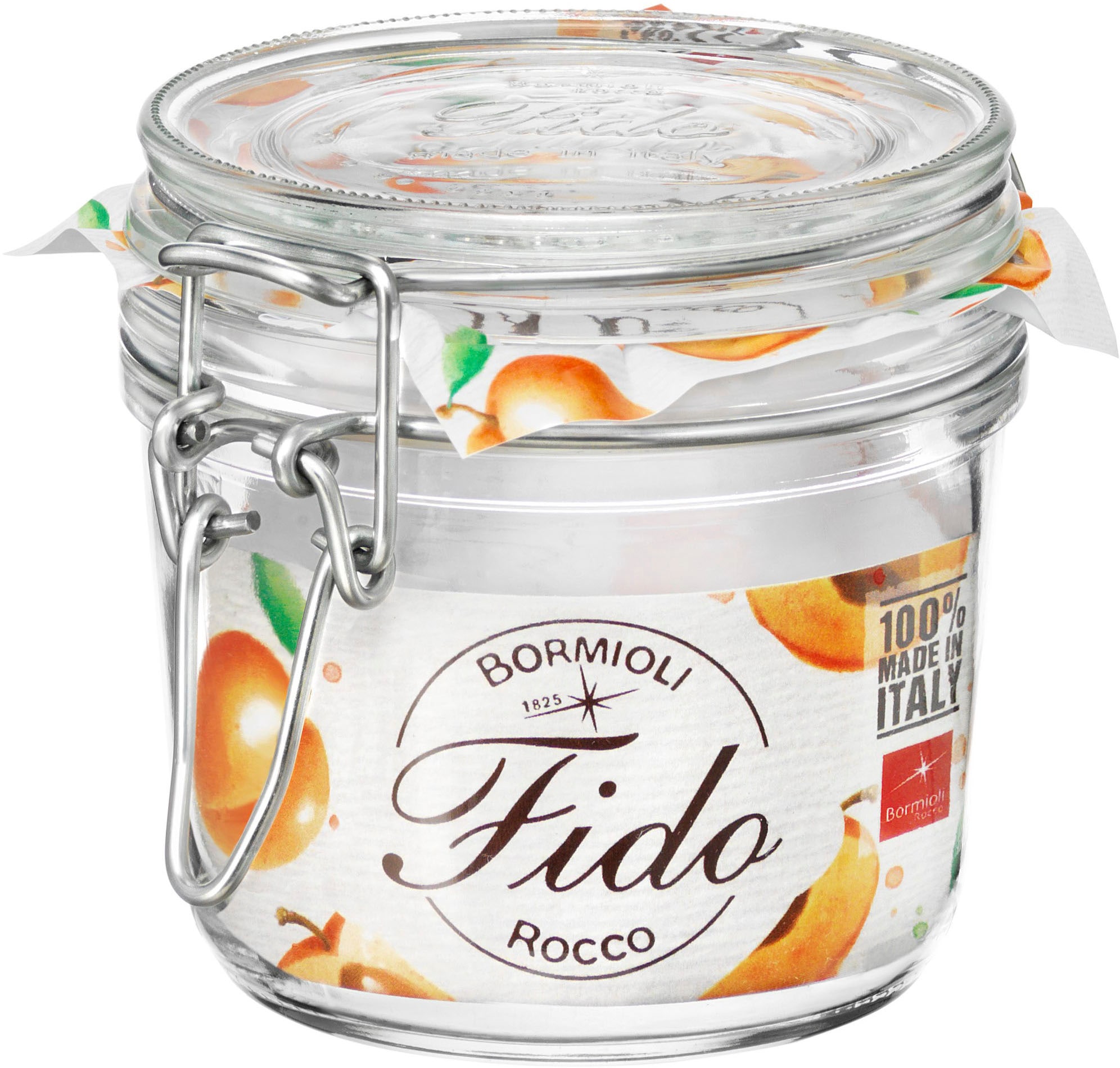Bormioli Rocco Vorratsglas "Vorratsglas "Fido" 0,35l" gefriergeeignet, luftdicht verschließbar
