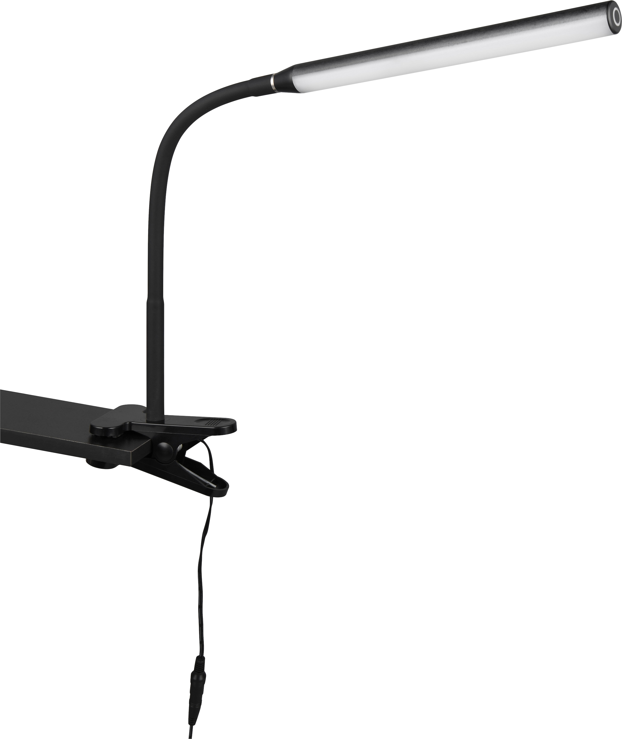 REALITY Leuchten LED Klemmleuchte »NEVADA, 5W 600 Lumen CCT 3000-4000-5000K wamweiß-kaltweiß« LED-Board 1 Stk. Farbwechsler | warmweiß - kaltweiß Lichtfarbe einstellbar dimmbar per Sensordimmer schwenkbare Klemmlampe