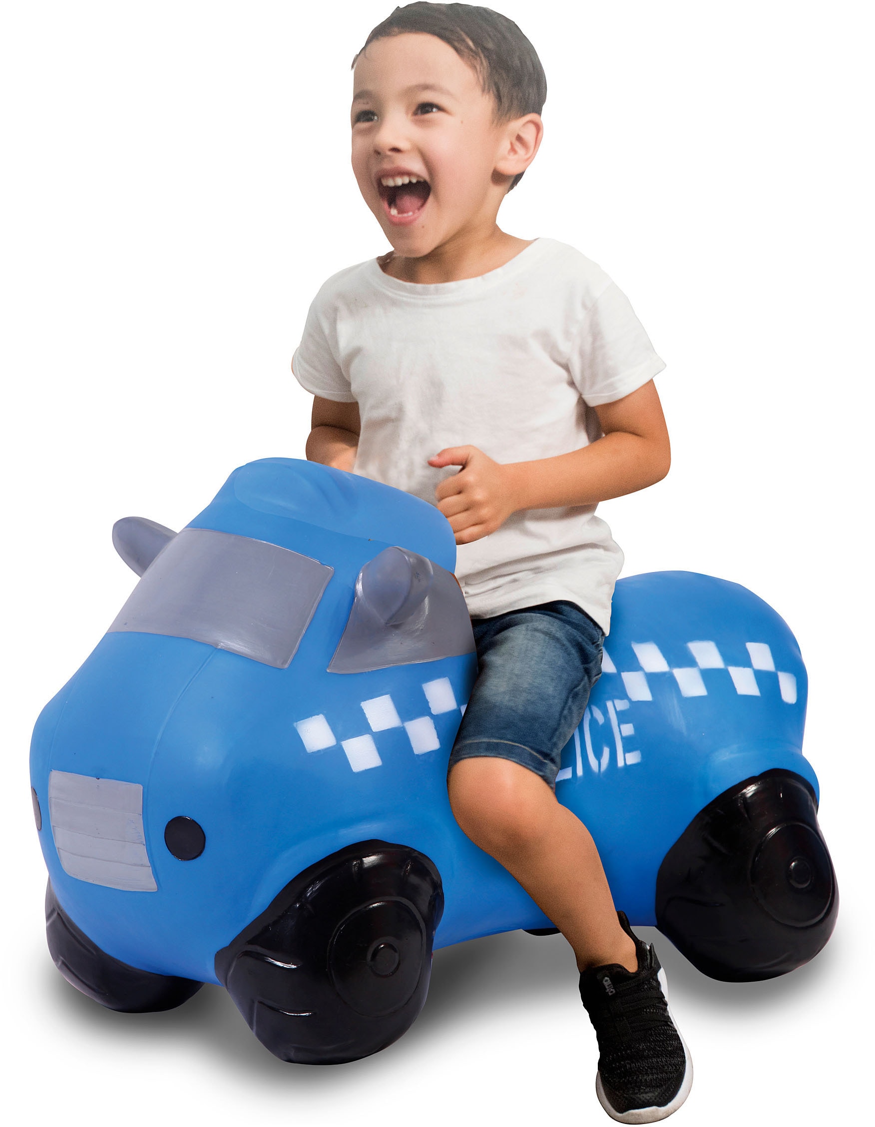 Jamara Hüpftier »Police Truck« inkl. Luftpumpe