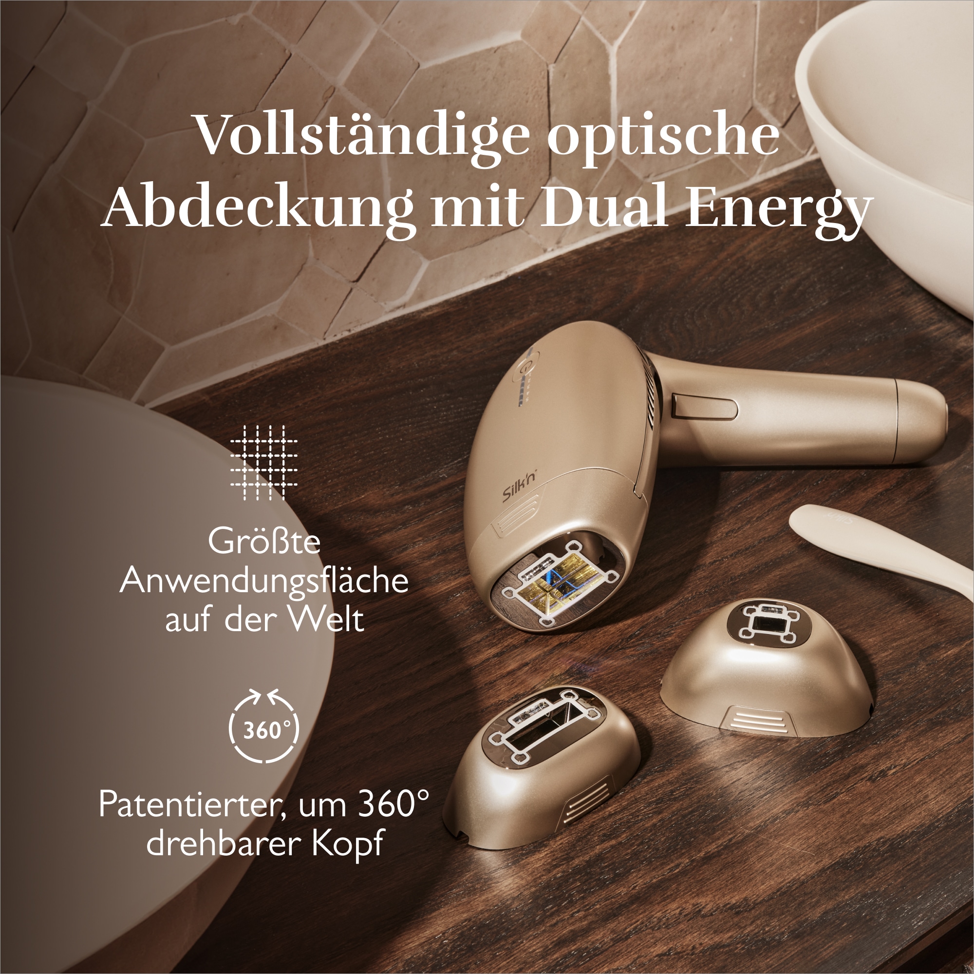 Silk'n IPL-Haarentferner »Silk'n 7«, 600.000 Lichtimpulse, das erste IPL-Gerät von Silk'n mit einem drehbarem Kopf