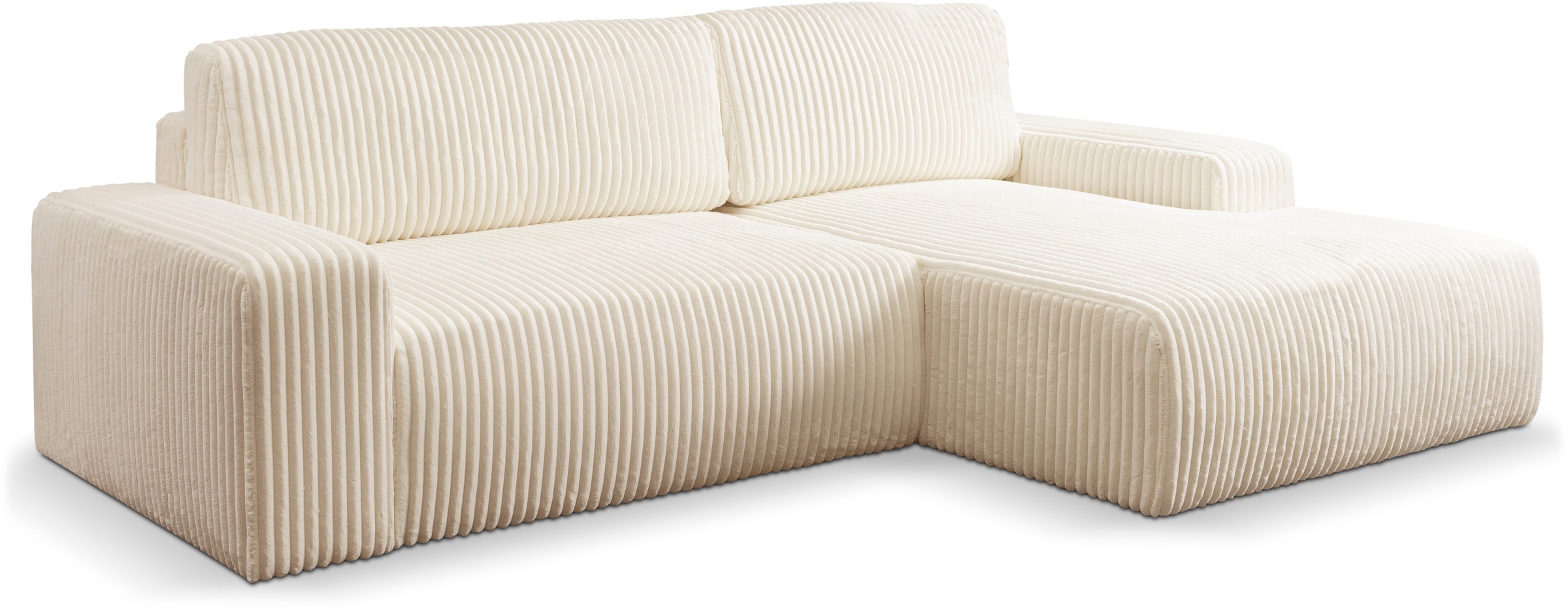 Thumbnail - WERK2 Ecksofa "Rotterdam-L, kuschelweicher Cord oder Breitcord, L-Form, Breite 267 cm" Design Ecksofa mit Schlaffunktion...