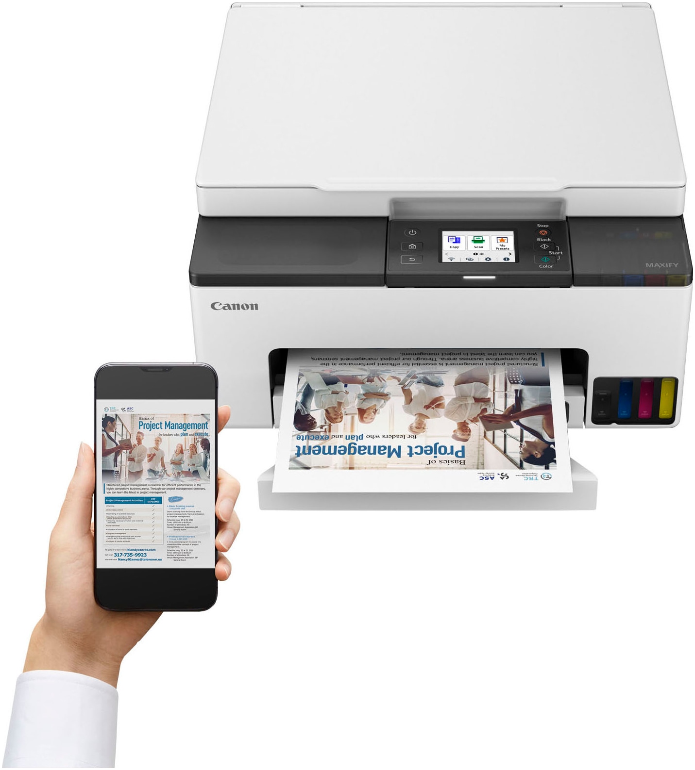 Canon Multifunktionsdrucker »MAXIFY GX1050« 3in1 Tintenstrahl-Multifunktionsgerät mit extrem niedrigen Druckkosten