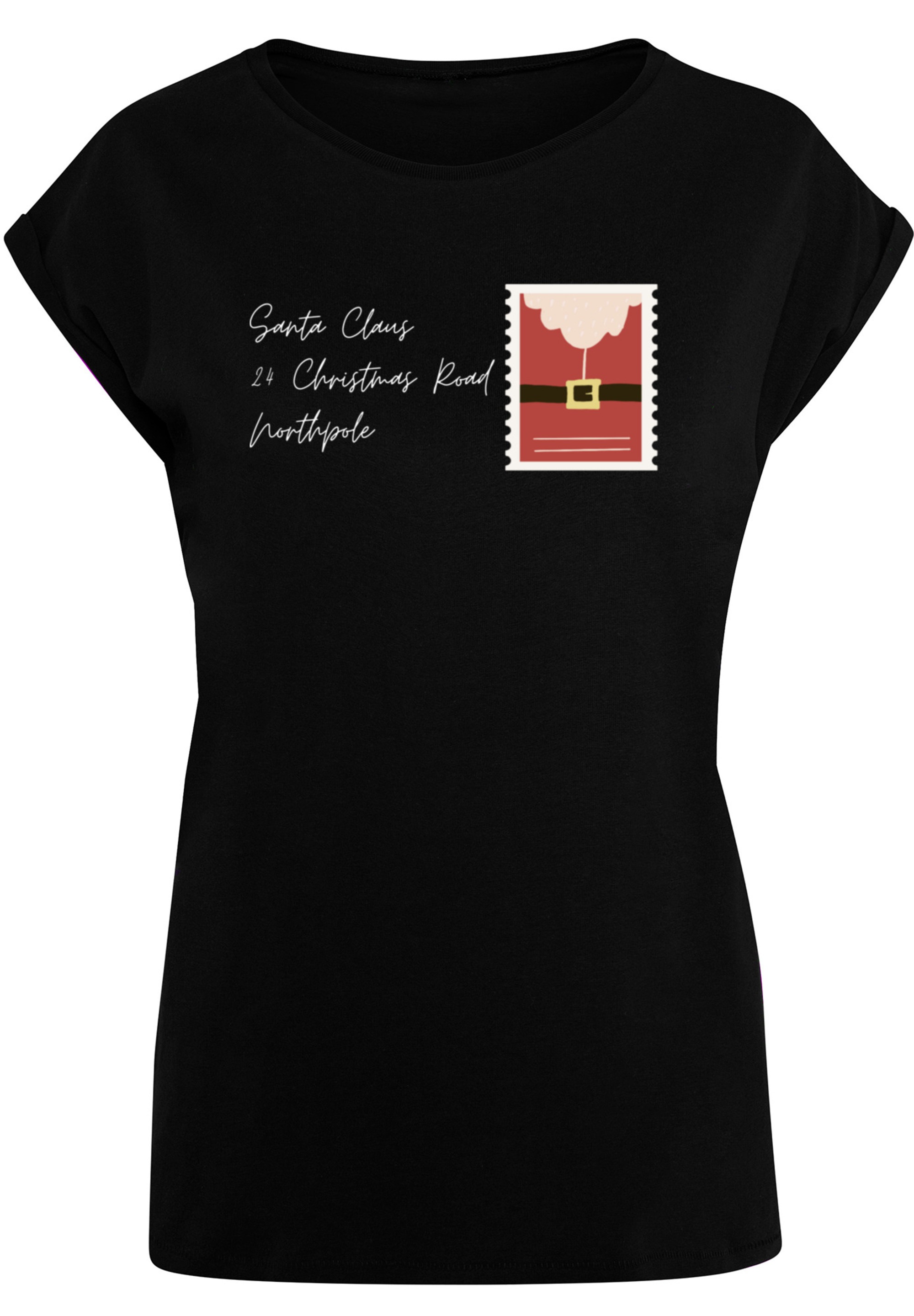 F4NT4STIC T-Shirt »Santa Letter Weihnachten«, Print