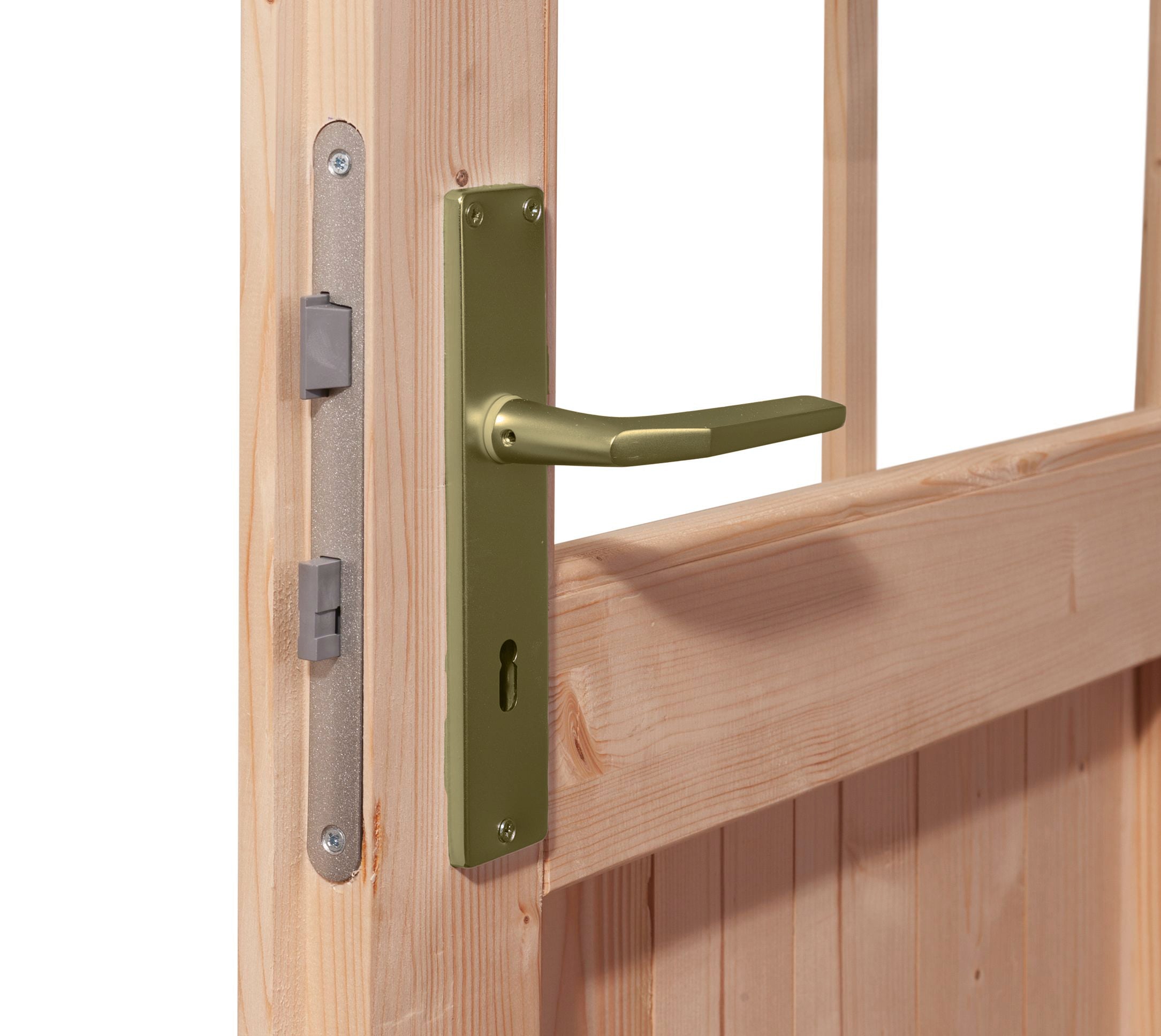 Karibu Gartenhaus »Trittau 3«, mit Anbaudach und Rückwand