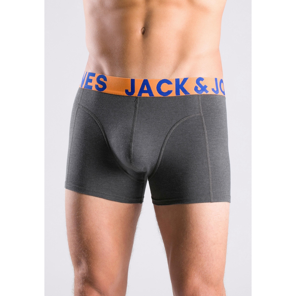 Jack & Jones Boxer »JACCRAZY SOLID«, (Packung, 3 St.), mit modisch buntem Webbund