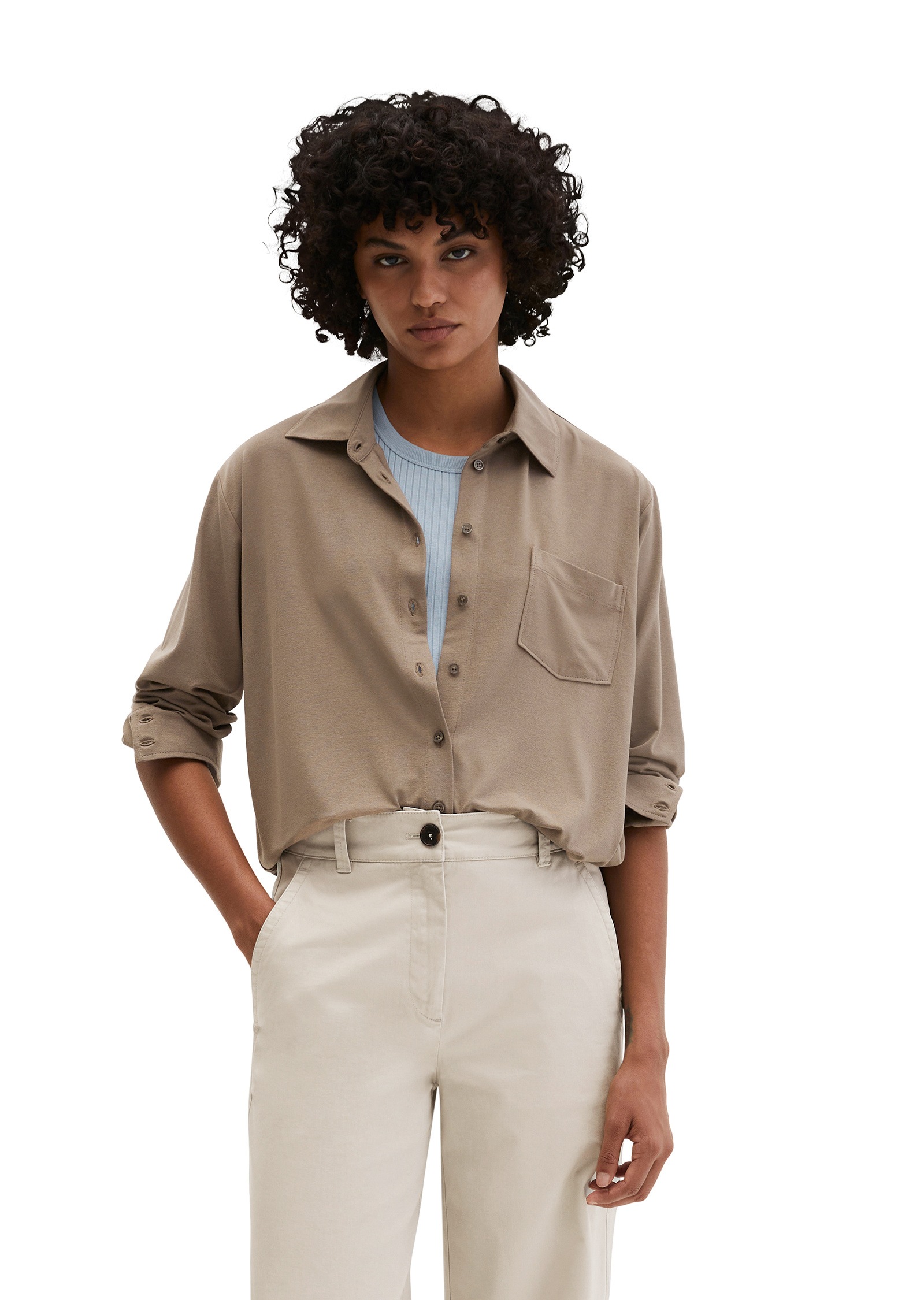 Marc OPolo Blusenshirt "aus LENZING™ ECOVERO™"