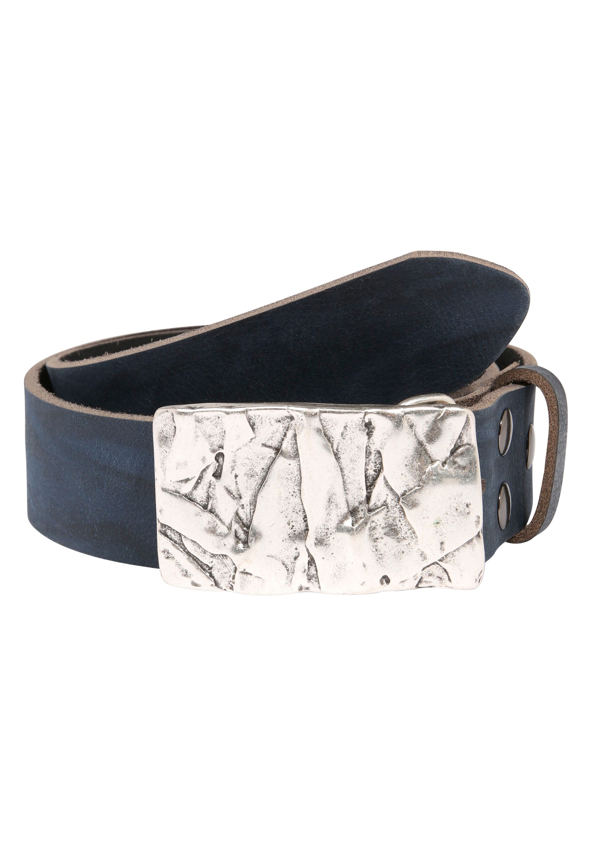 Rettungsring Gürtel Ledergürtel mit eckiger Schließe in Vintag-Optik, wechs günstig online kaufen