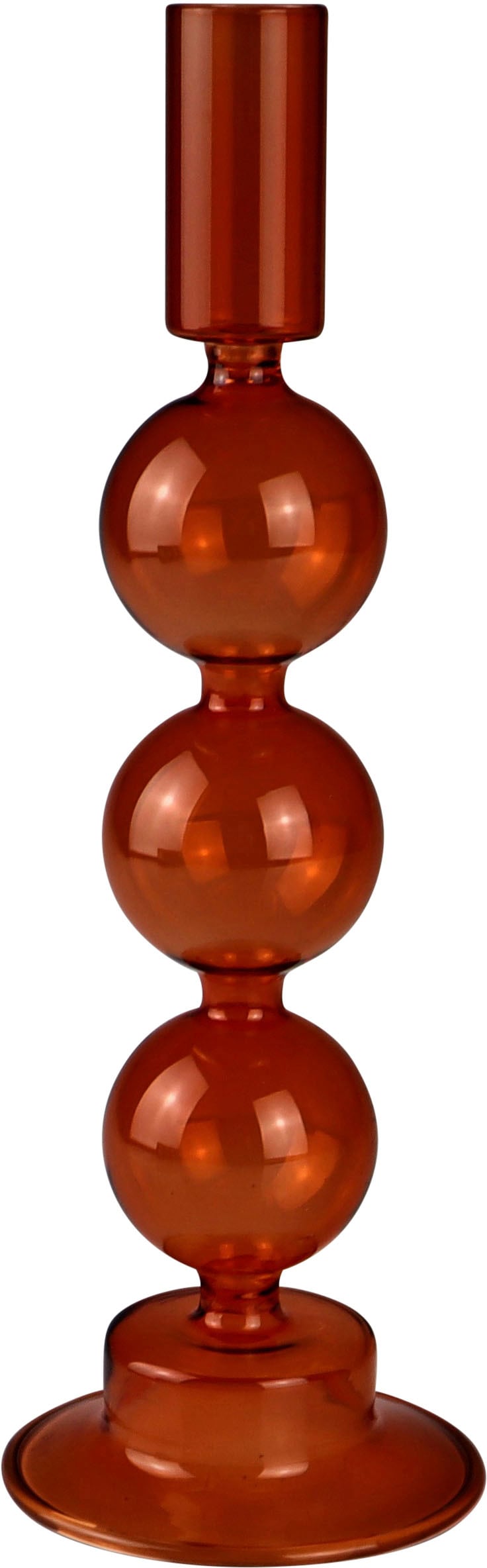 Kerzenleuchter »Stabkerzenhalter aus Glas«, (Set, 2 St.), Höhe ca. 26 cm