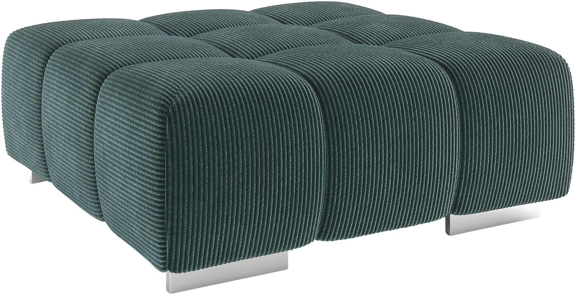 Hocker COTTA "Orion", hunter, B:103cm H:42cm T:103cm, 100% Polyester, Hocker, Hocker